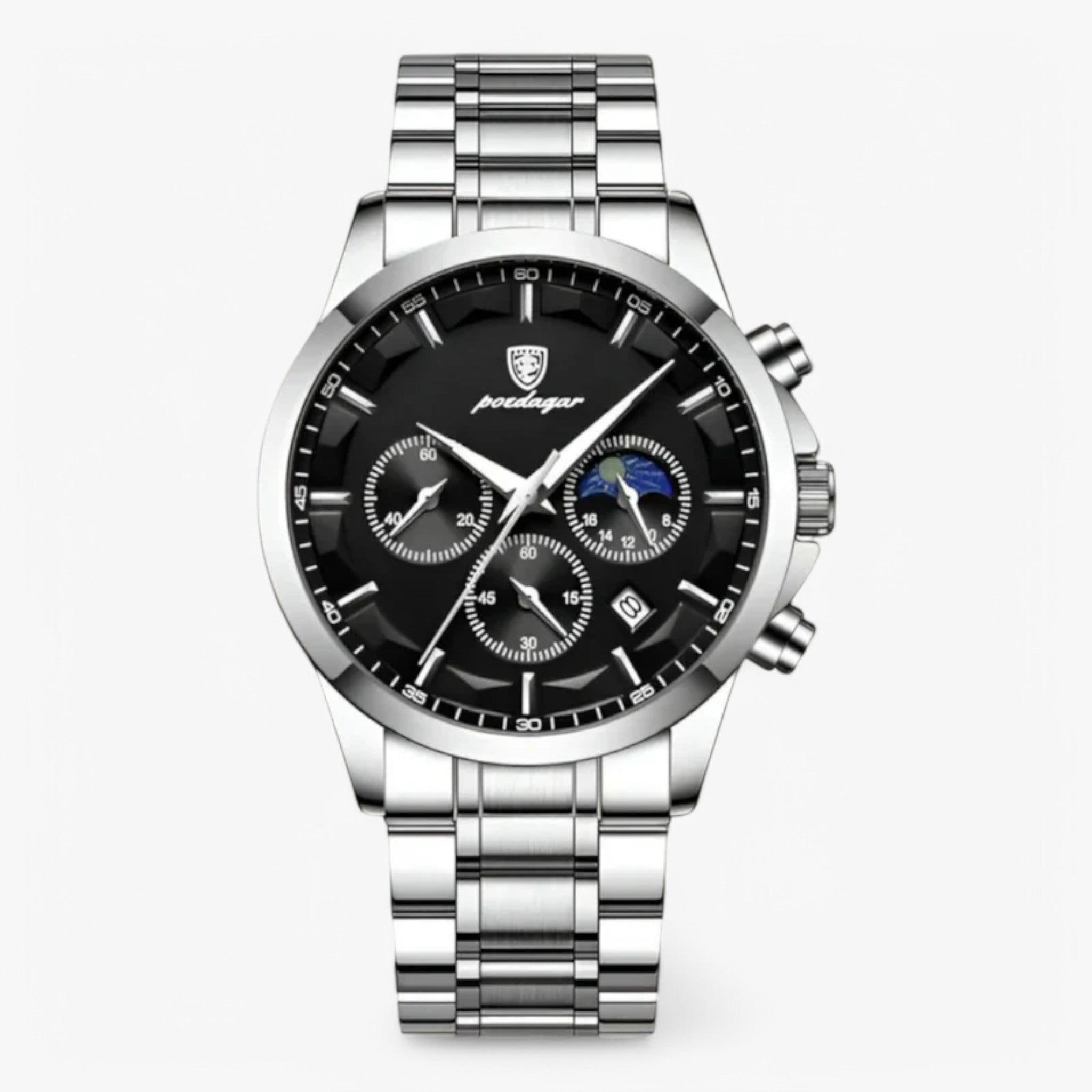 Alexander | Luksusur til mænd - Sort sølv - watches - {{ product_tags }