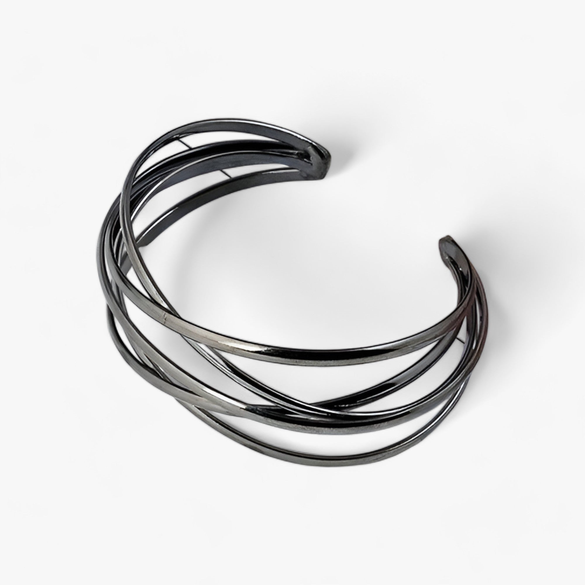 Punk-følelse | Hullegte legeringsarmbånd - Kantskåret og modig - Sort - other - {{ product_tags }