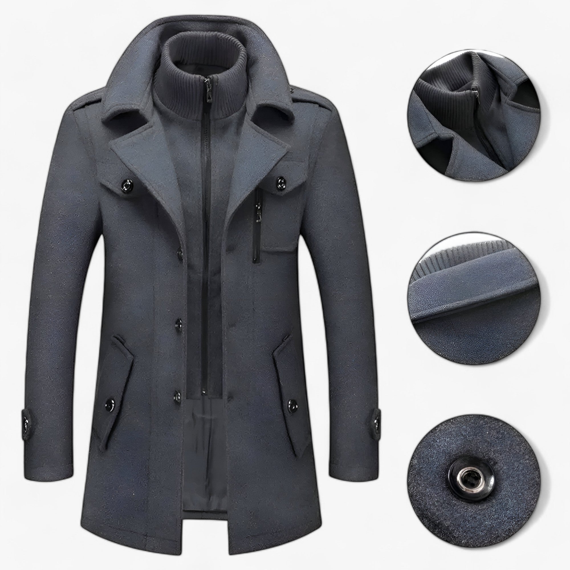 Grant | Langer Vindjakke - Beskyttende og Stilfuld - - winter - {{ product_tags }