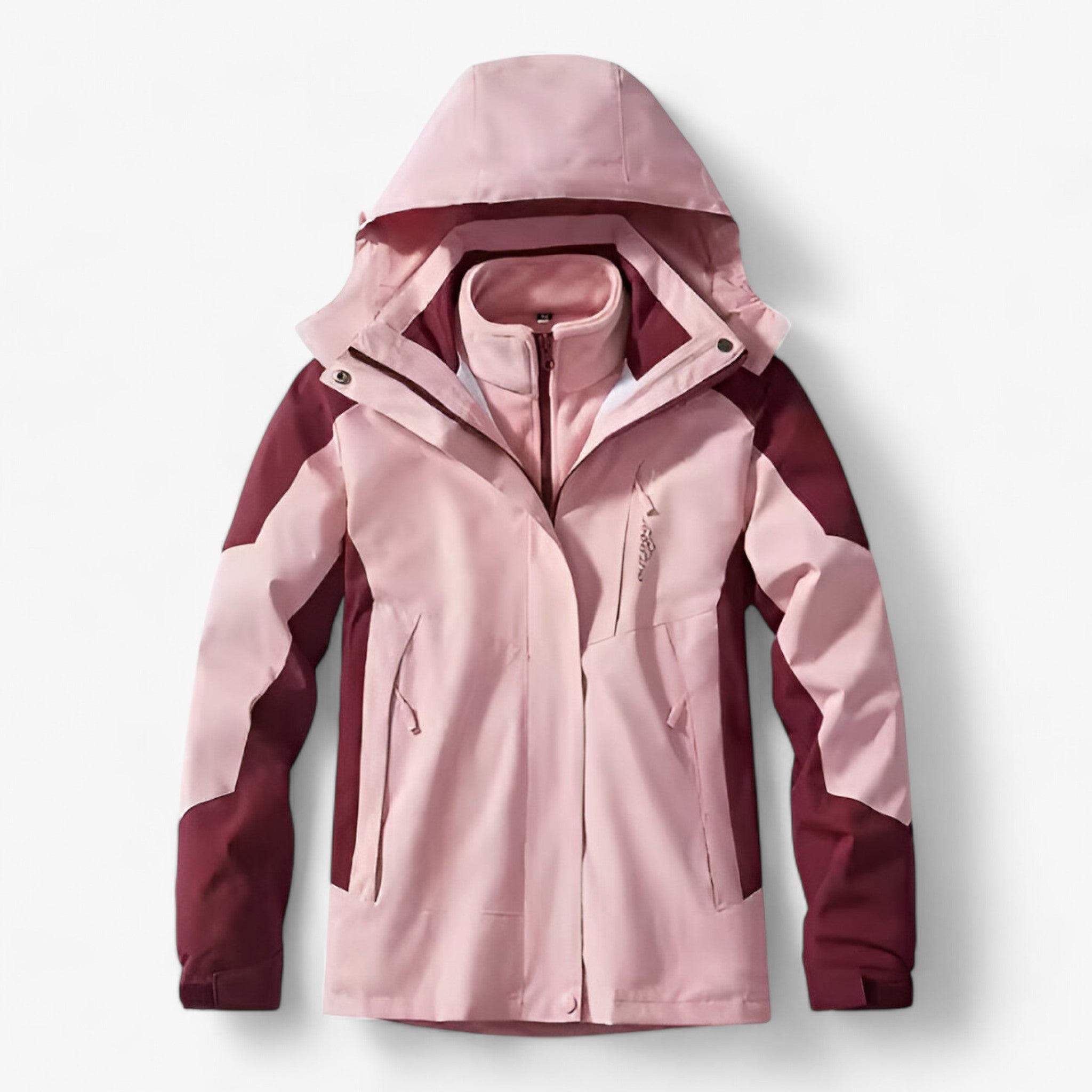 Avery | Udendørs Sæt 3-i-1 - Vintervarmt Vandtæt - Roze Vrouwen - Jackets - {{ product_tags }