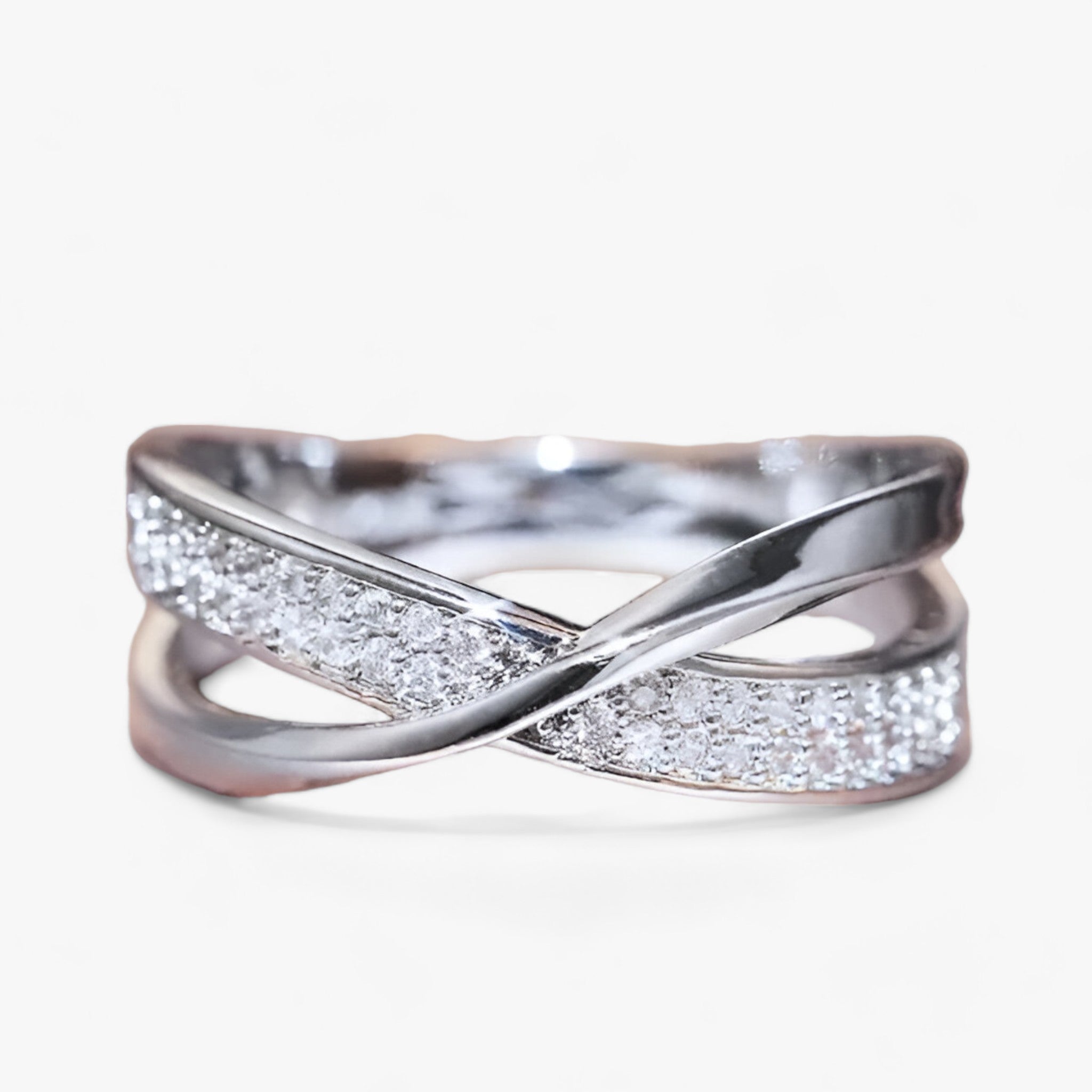 XENIA | To-farvet korsring - Trendy stil - - watches - {{ product_tags }