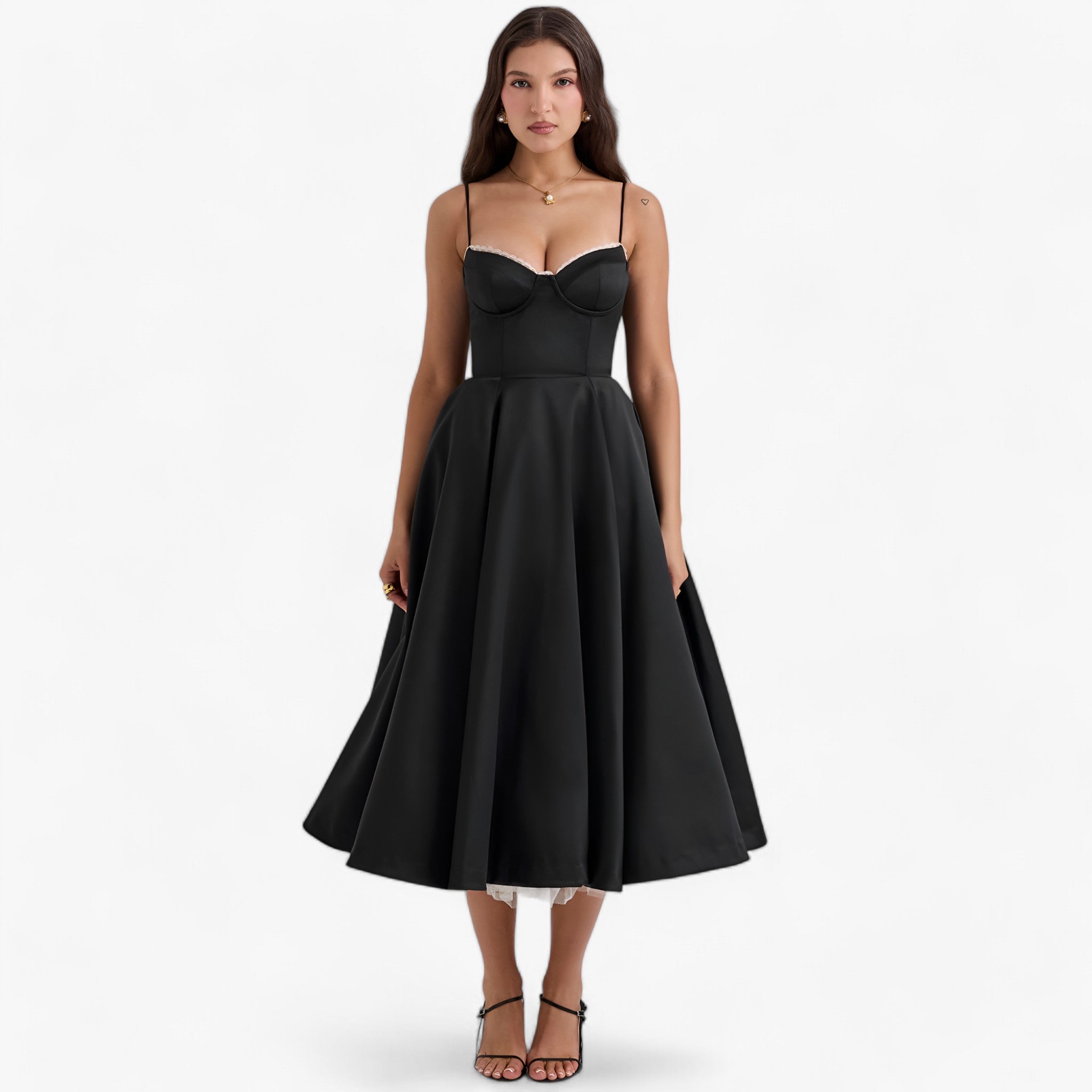 Audrey-kjole - elegance og komfort til enhver lejlighed - Sort - women's fashion - {{ product_tags }