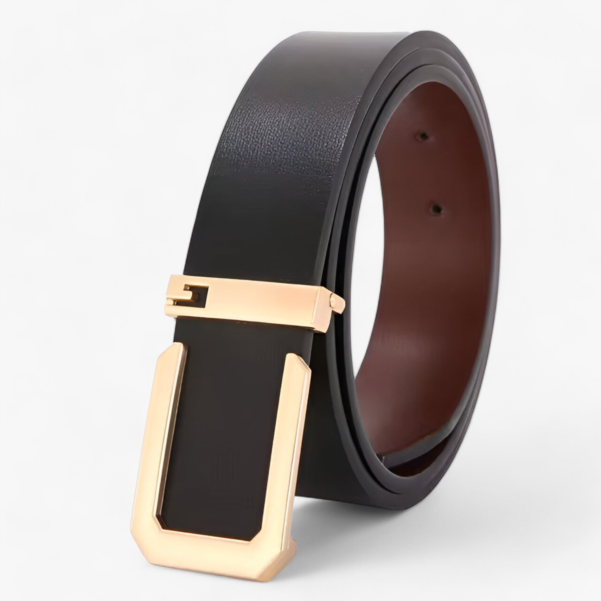 Alex | Ægte læderbælte - Luksus & Stil - Guld - men's fashion - {{ product_tags }