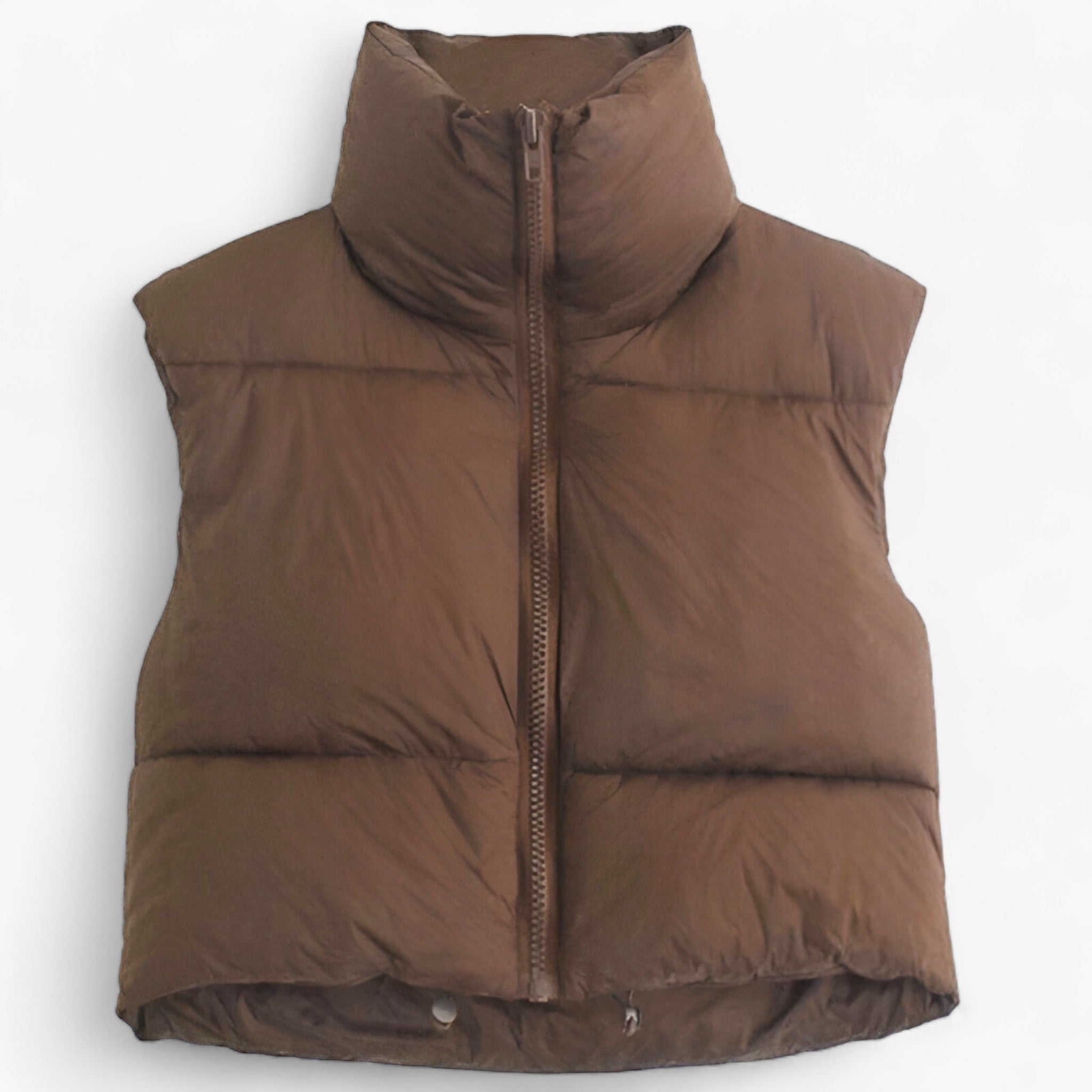 Everly | Vinter Steppvest - Stilfuld varme og komfort - Brun - winter - {{ product_tags }