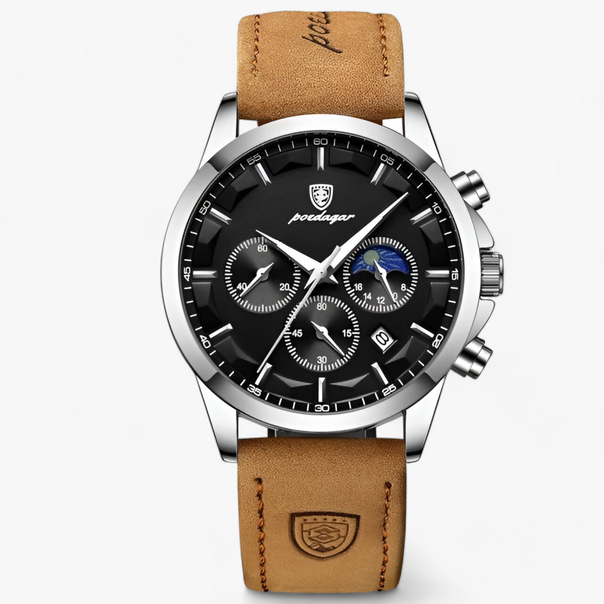 ALEXANDER | Herres luksusur - Stil og Præcision - Sølv Sort L - watches - {{ product_tags }