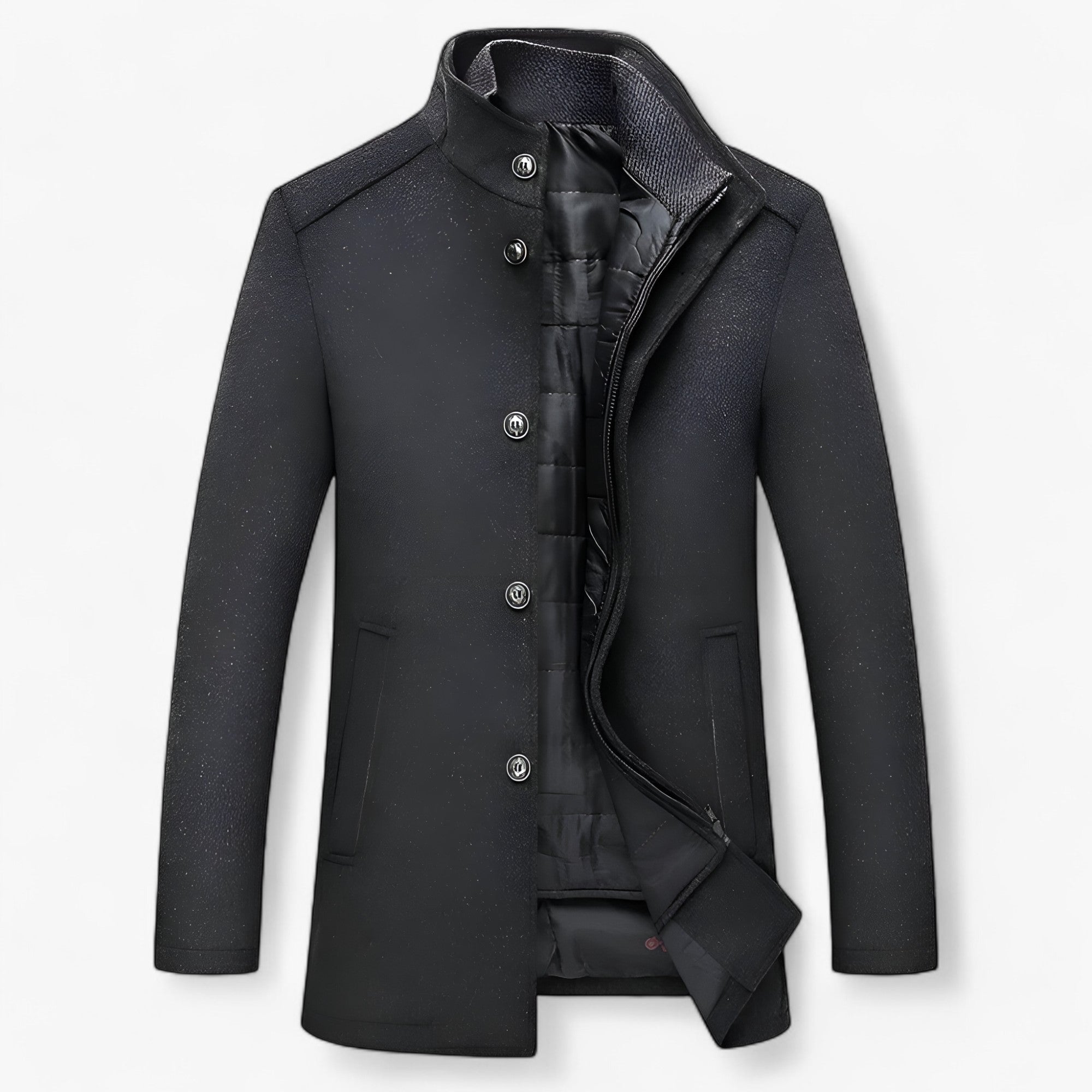 Alexander | Ulltrenchcoat - Premium varme til efterår og vinter - Mørkegrå - women's fashion - {{ product_tags }