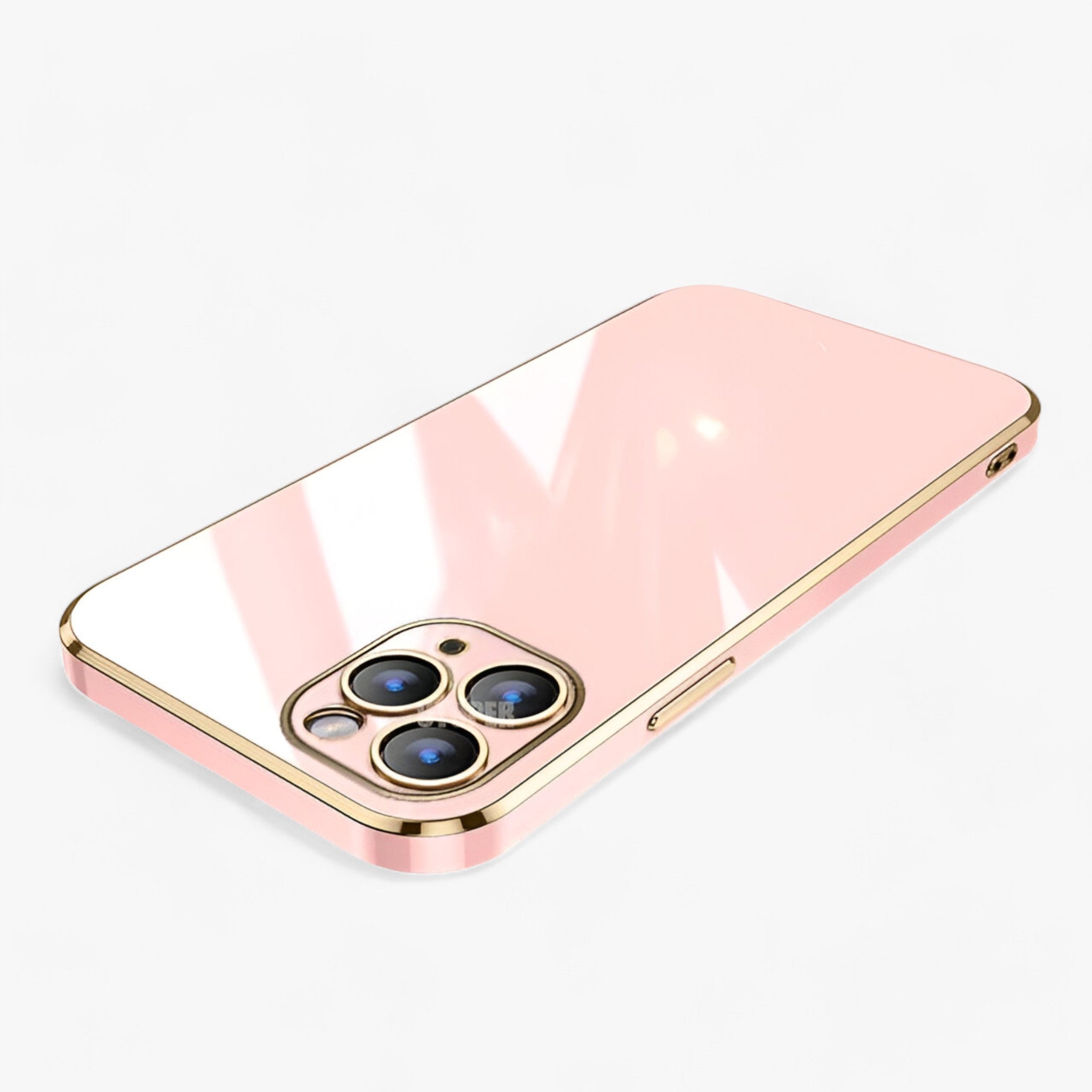Anais | Telefontaske med gylden tråd - stilfuld og beskyttende til iPhone-serien - Lyserød farve - other - {{ product_tags }