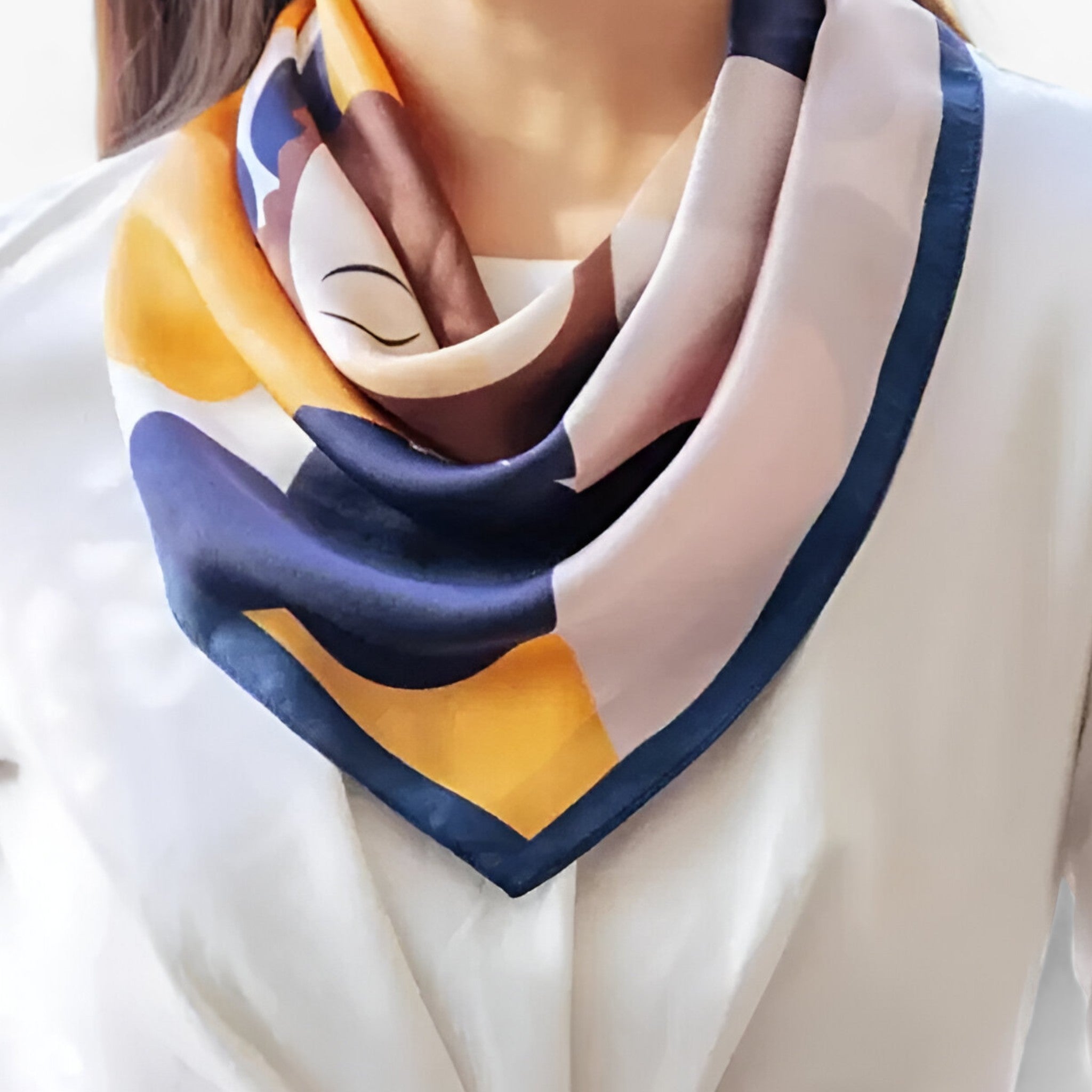 CHIC | Silkebordduge - For stil og alsidighed - Blå - women's fashion - {{ product_tags }