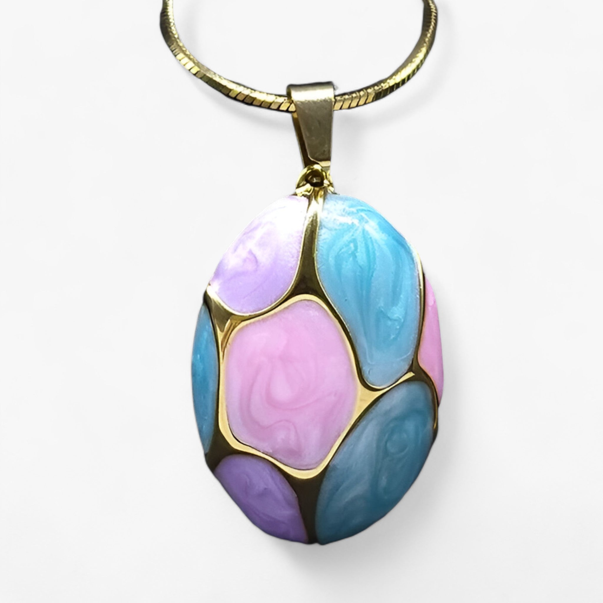 AURORA | Modesmykkæde - Trendy charmophæng til alsidig brug - Rosa blå - women's fashion - {{ product_tags }