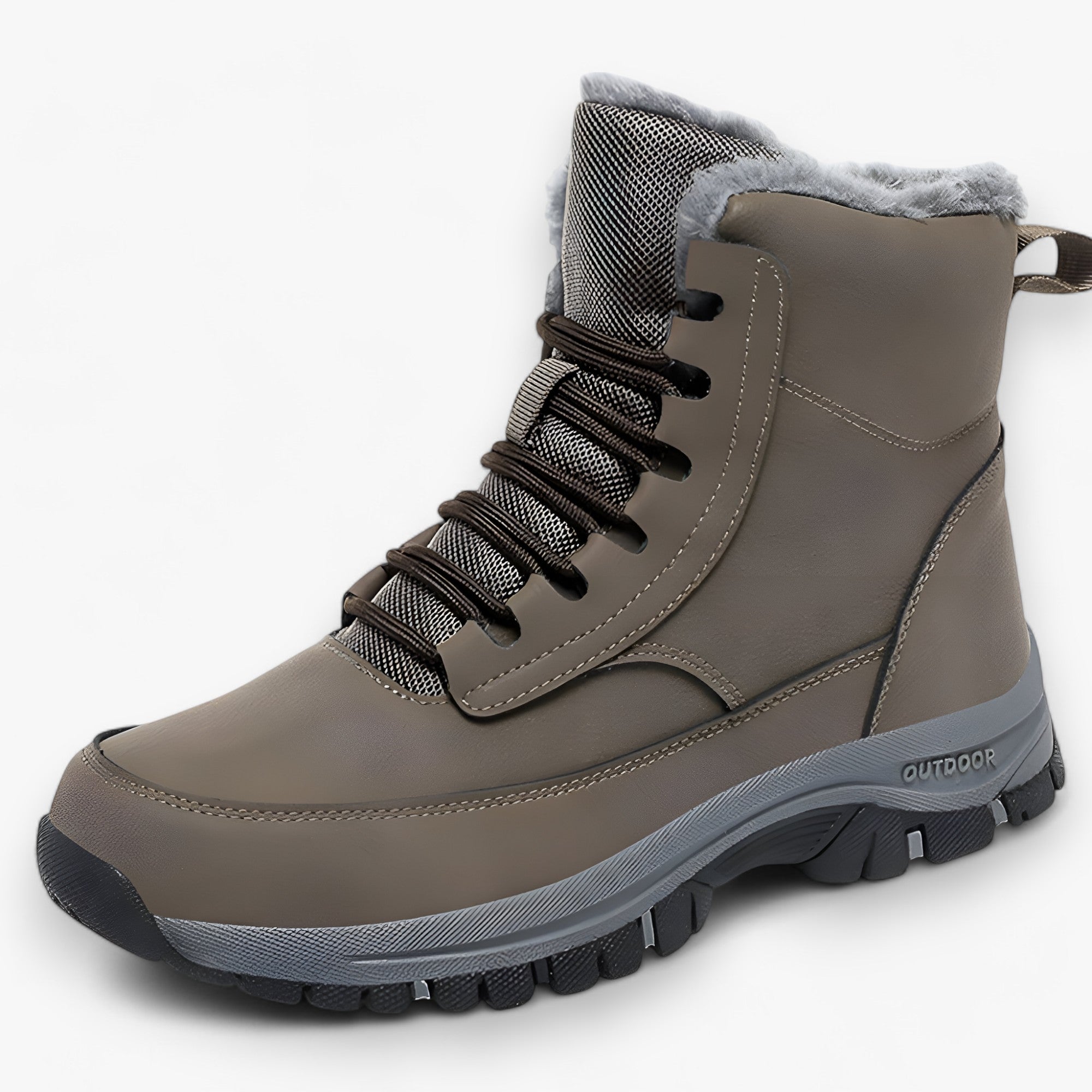 Logan | Herre vinterstøvler - Vandtæt varme til udendørs brug - Khaki - winter - {{ product_tags }