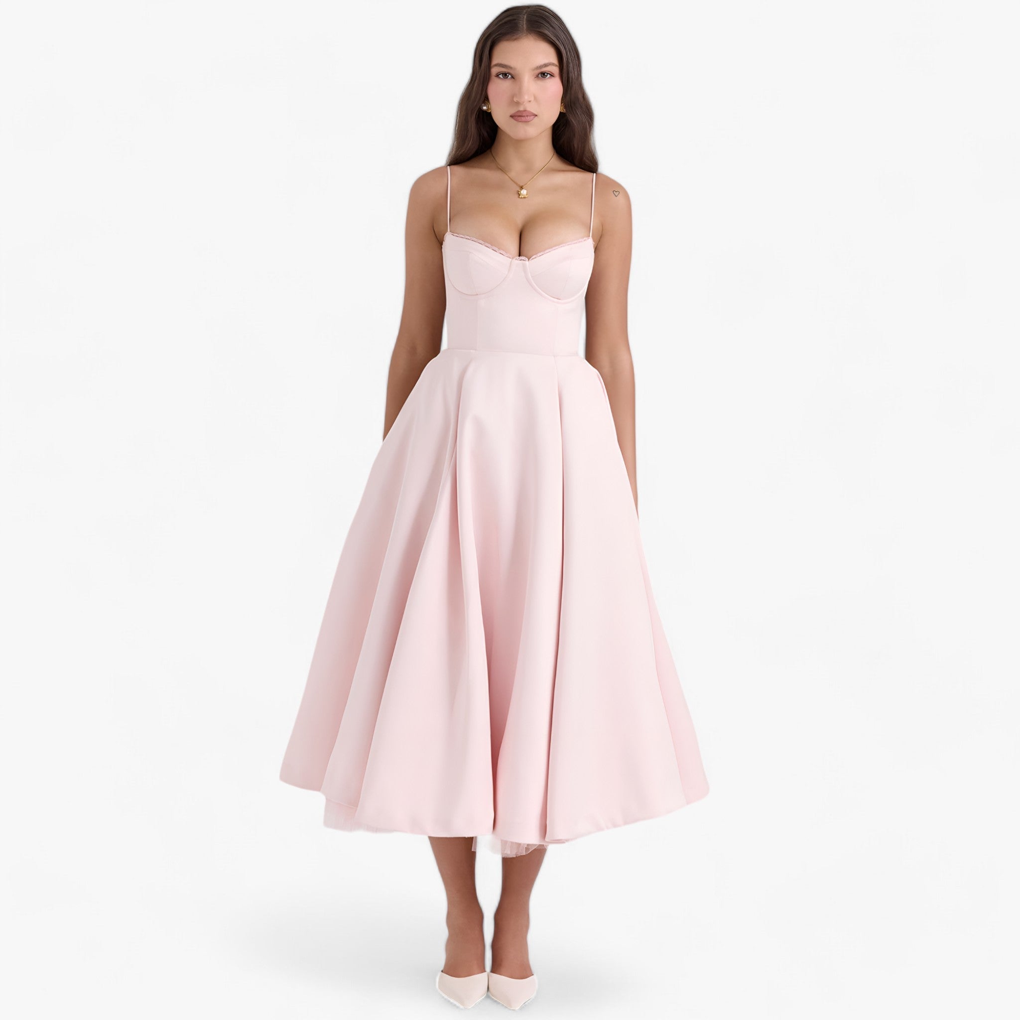Audrey-kjole - elegance og komfort til enhver lejlighed - Rosa - women's fashion - {{ product_tags }