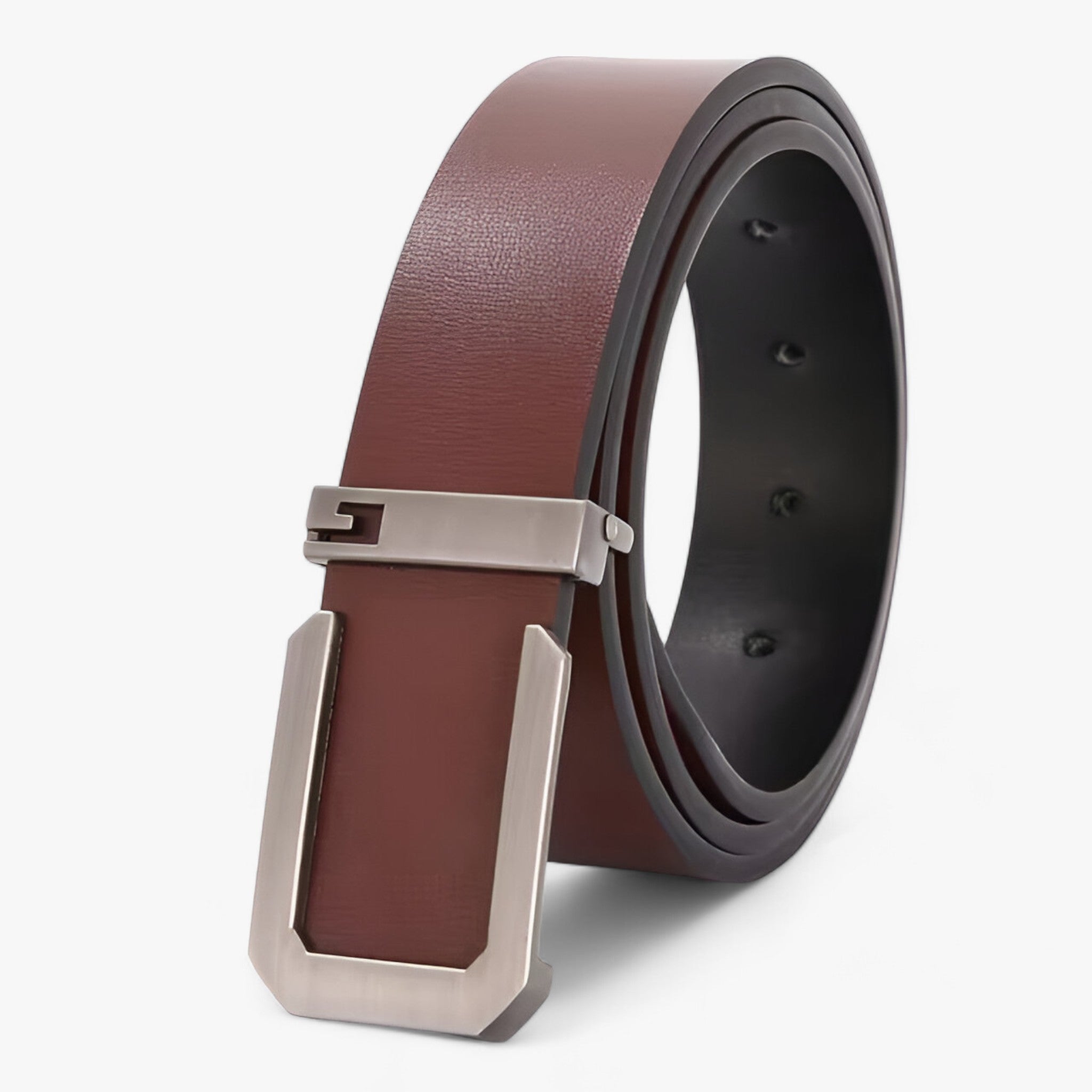 Alex | Ægte læderbælte - Luksus & Stil - Mørkegrå - men's fashion - {{ product_tags }