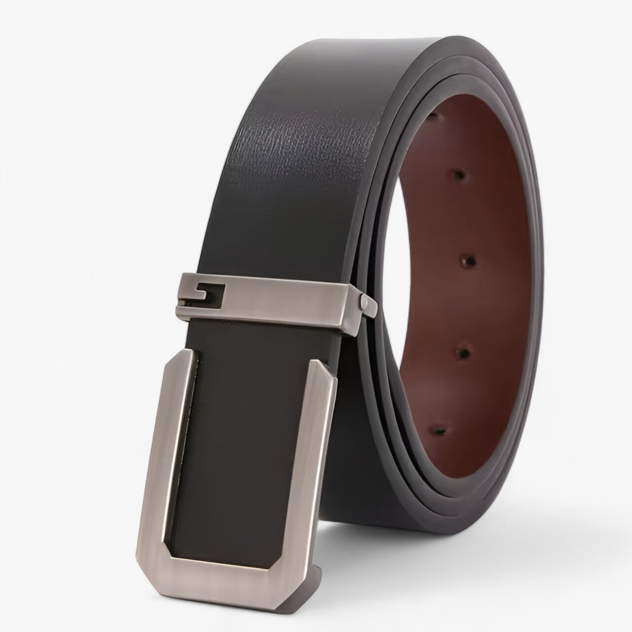 Alex | Ægte læderbælte - Luksus & Stil - Grå - men's fashion - {{ product_tags }