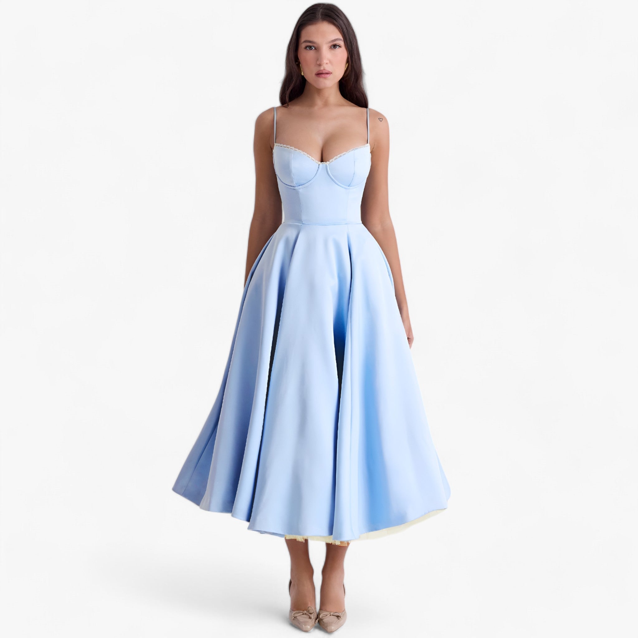 Audrey-kjole - elegance og komfort til enhver lejlighed - Blå - women's fashion - {{ product_tags }
