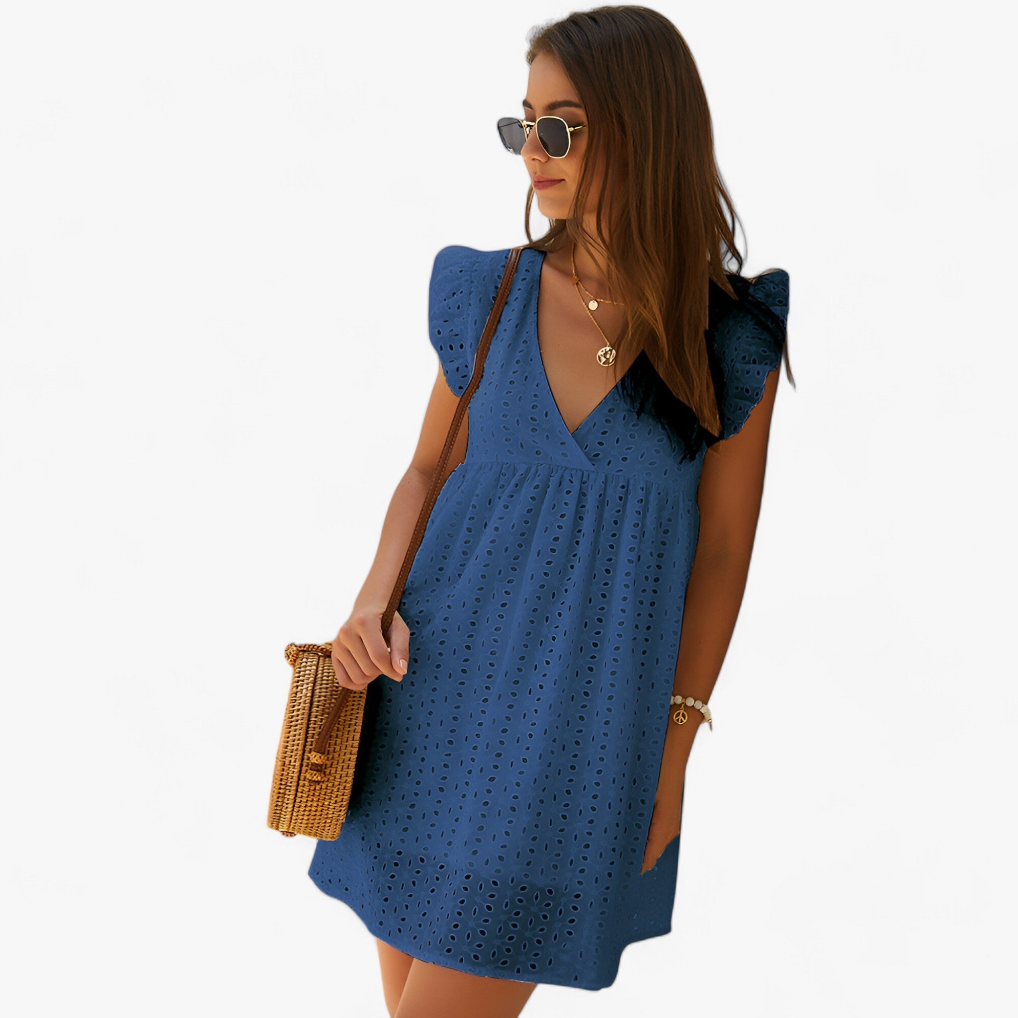 Emma | Ultrakomfortabel sommerkjole - Mørkeblå - women's fashion - {{ product_tags }