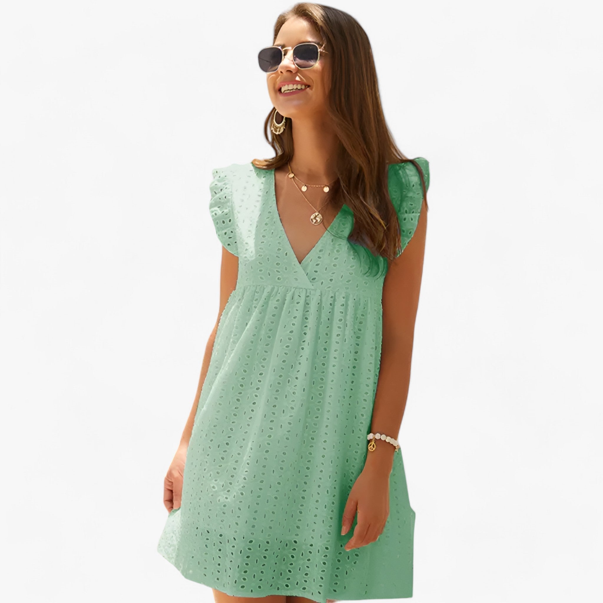 Emma | Ultrakomfortabel sommerkjole - Mintgrøn - women's fashion - {{ product_tags }