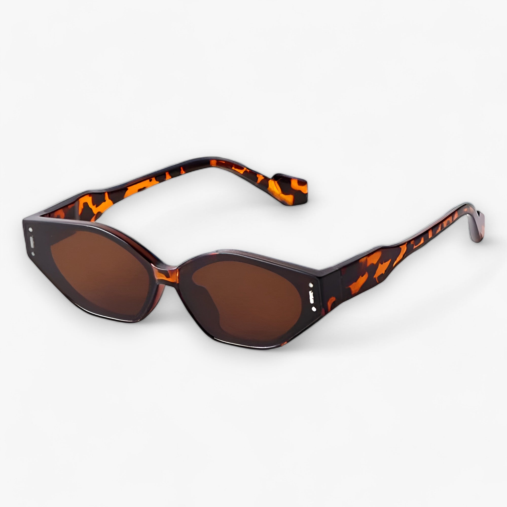 Olva | Uregelmæssige hirsesolbriller - Unikke og moderigtige - Mønster Brun - women's fashion - {{ product_tags }