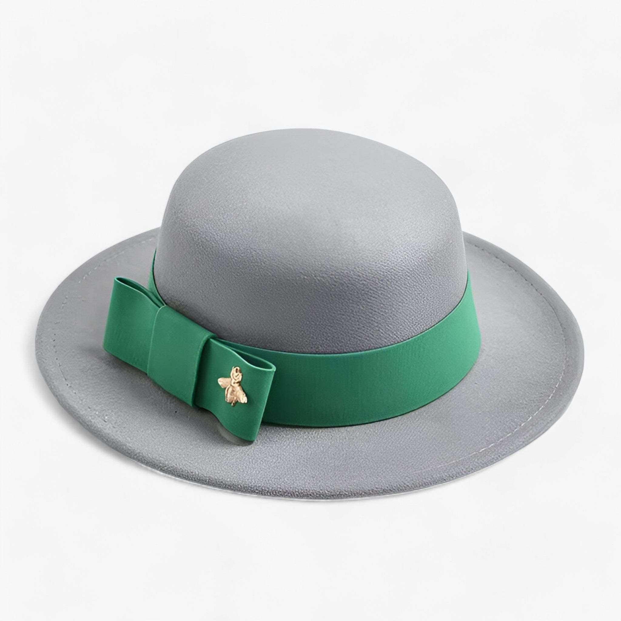 Ambra | Fedorahat til kvinder - elegant og moderigtig til formelle lejligheder - Grå - women's fashion - {{ product_tags }