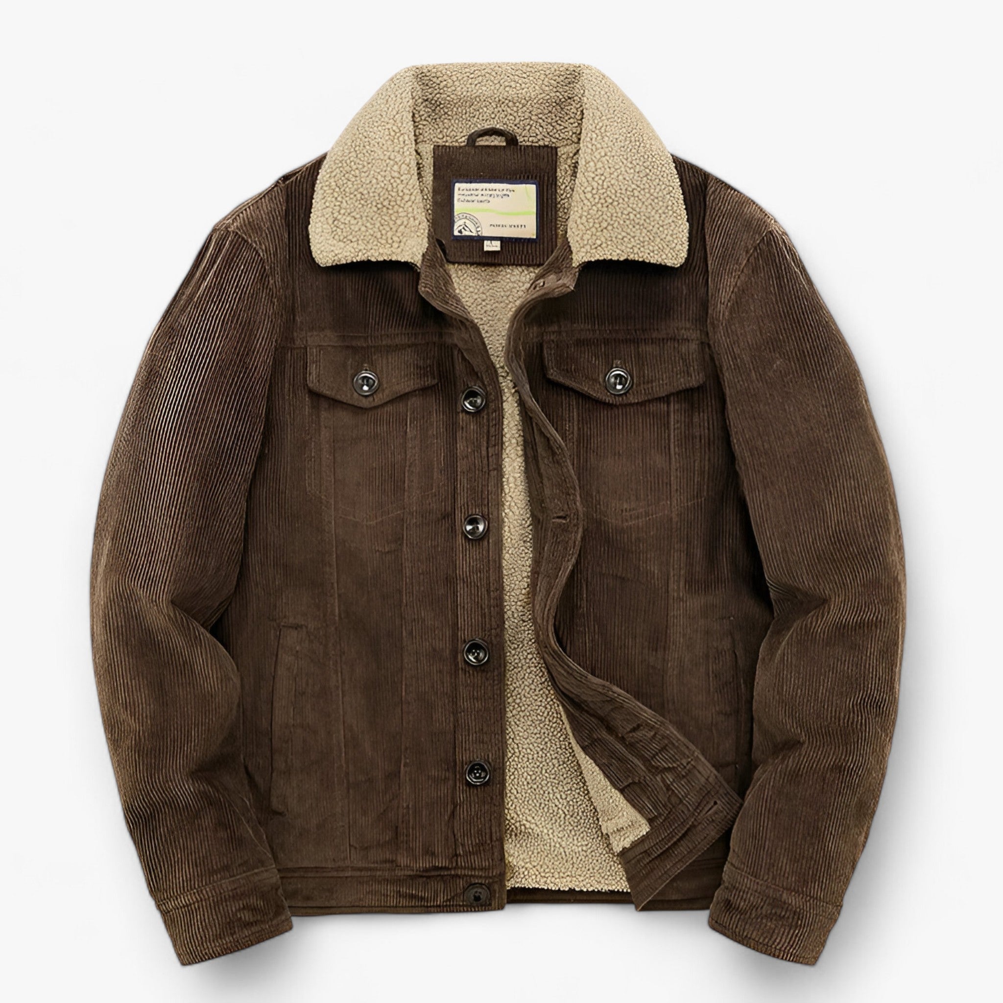 Ethan | Bomuldsjakke til mænd - Ultimativ vintervarme - Brun - Ethan | Bomuldsjakke til mænd - Ultimativ vintervarme- €25 - {{ product_tags }