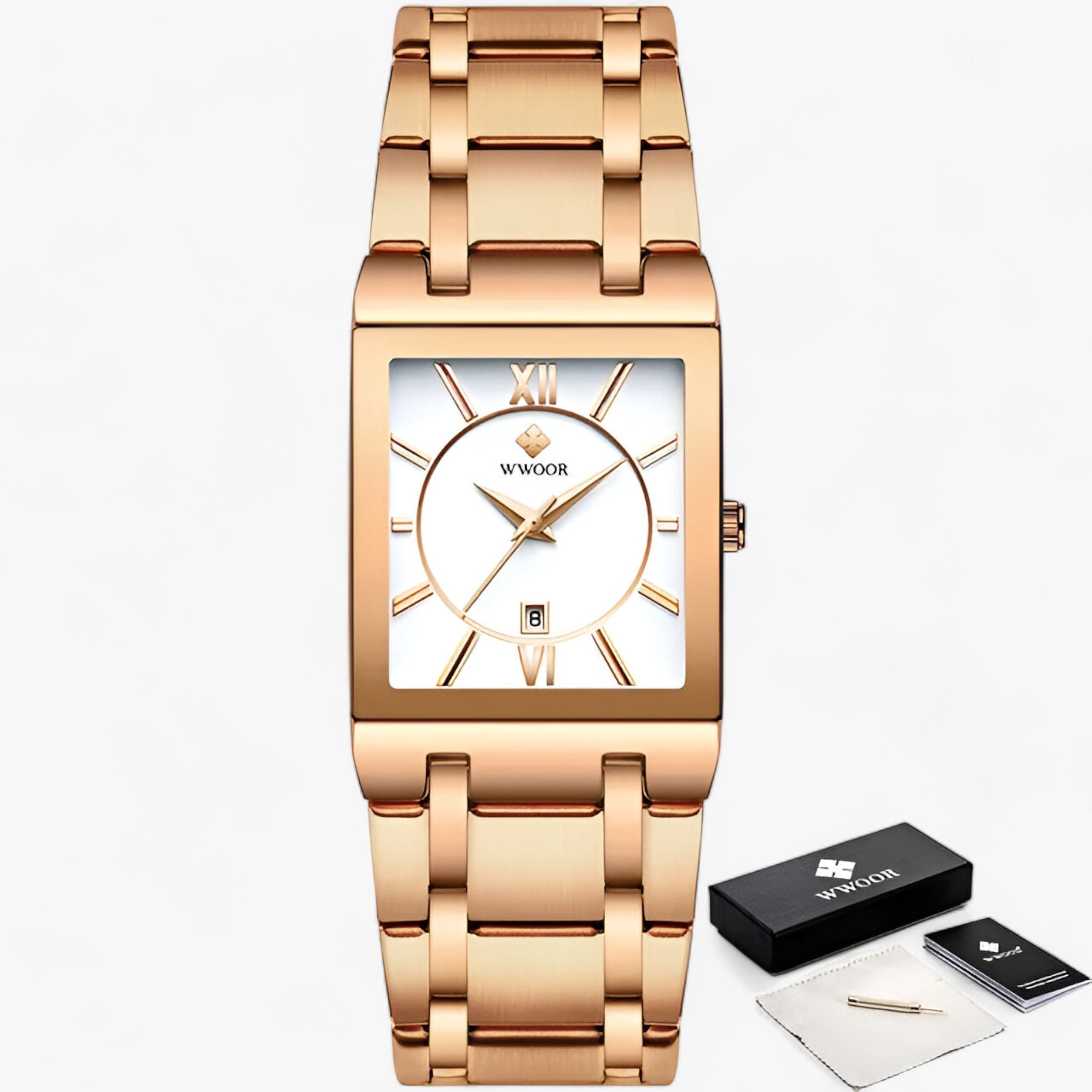 VERONICA | Damur - Trendy og holdbar til daglig brug - Rosa Hvid - watches - {{ product_tags }