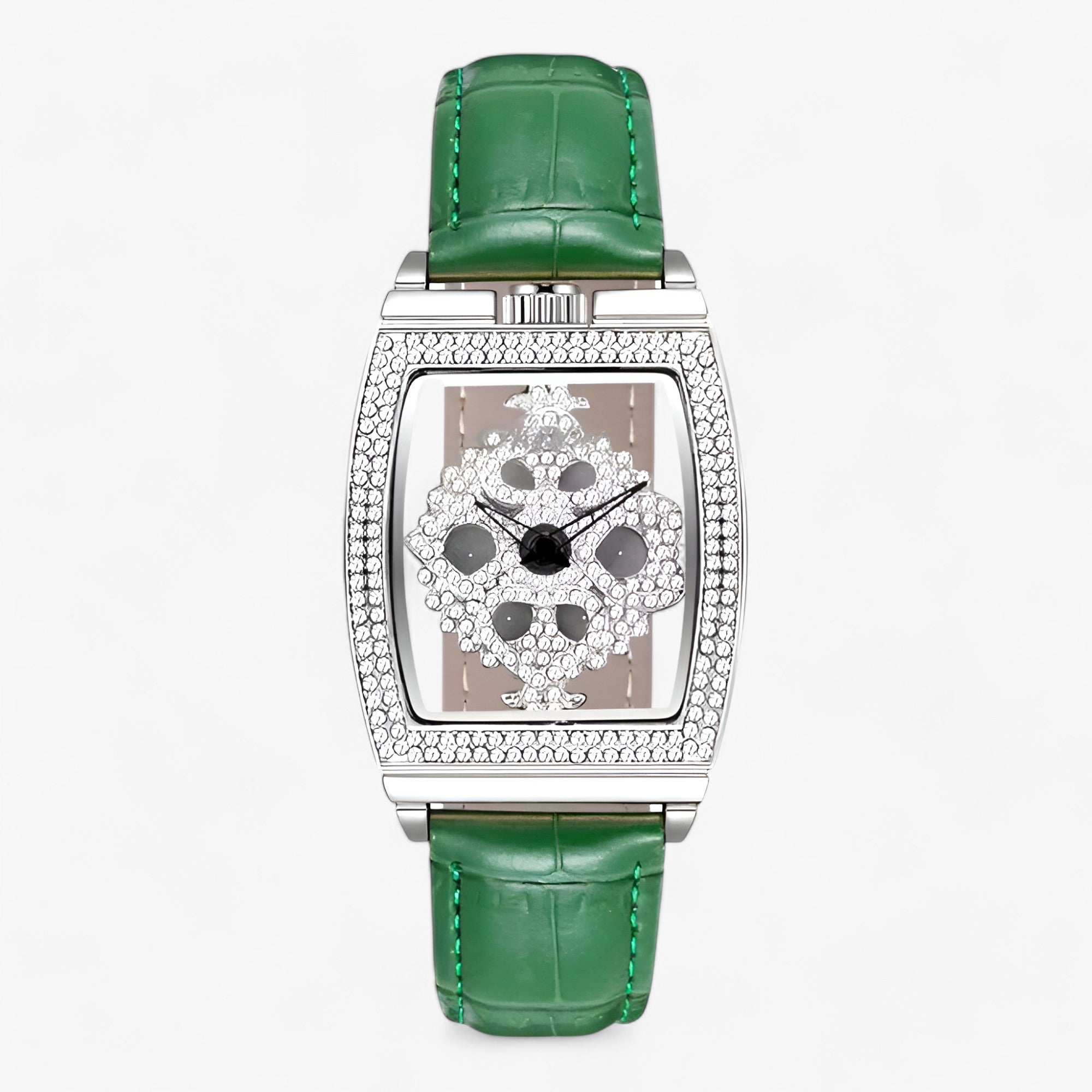 Grace | Luksuriøs kvartsur - Glitrende elegance til kvinder - Grøn - watches - {{ product_tags }