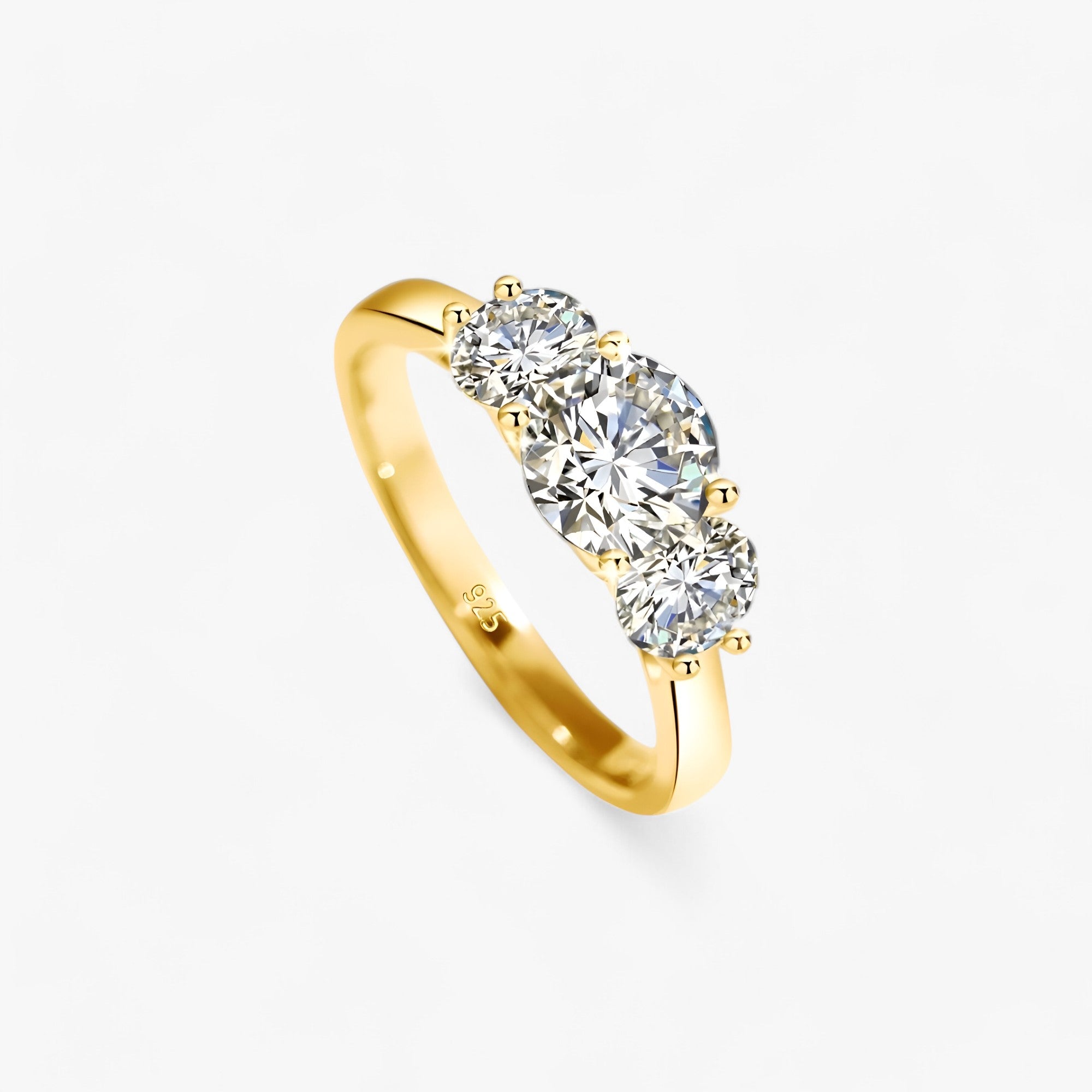 Aurora | Guld Moissanit-Ring - Strålende Luksus - - women's fashion - {{ product_tags }
