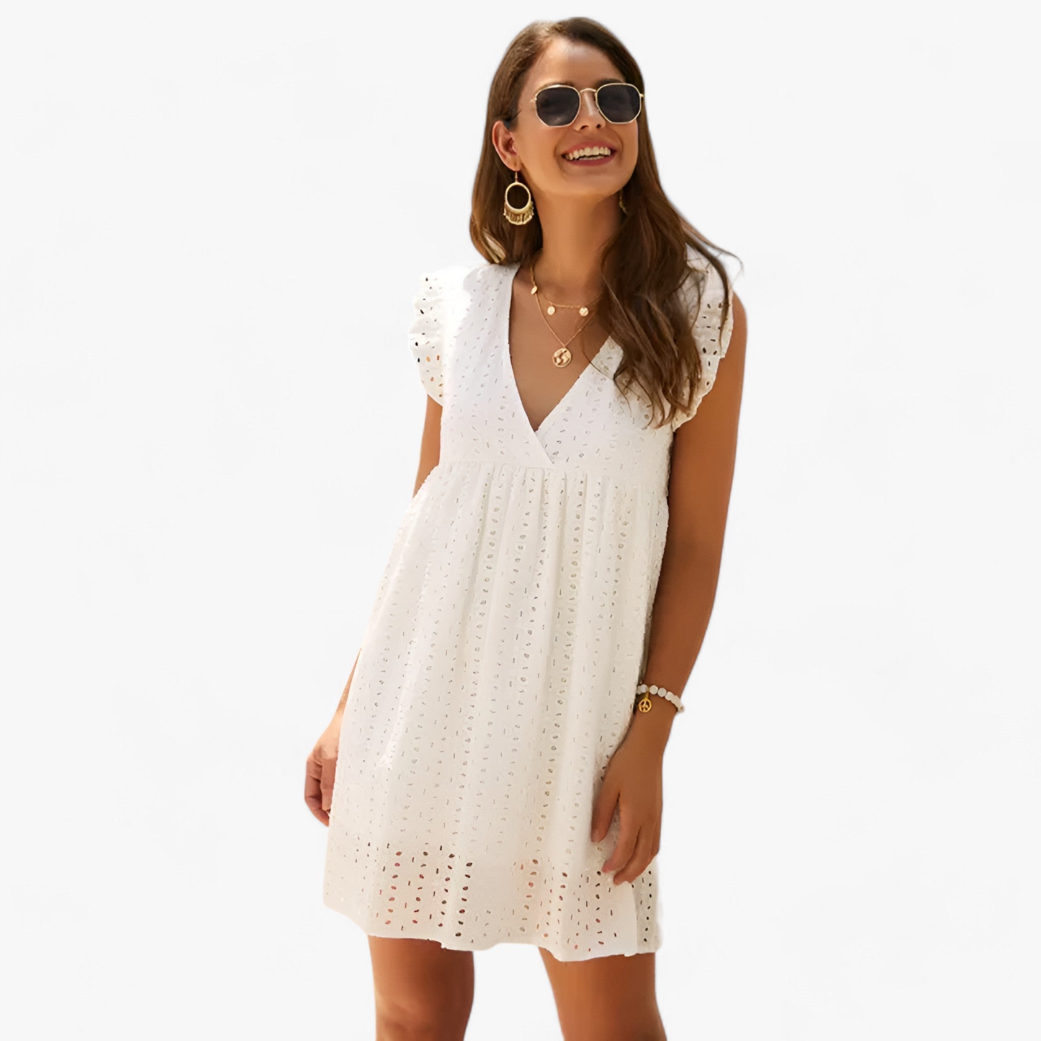 Emma | Ultrakomfortabel sommerkjole - Fløde - women's fashion - {{ product_tags }