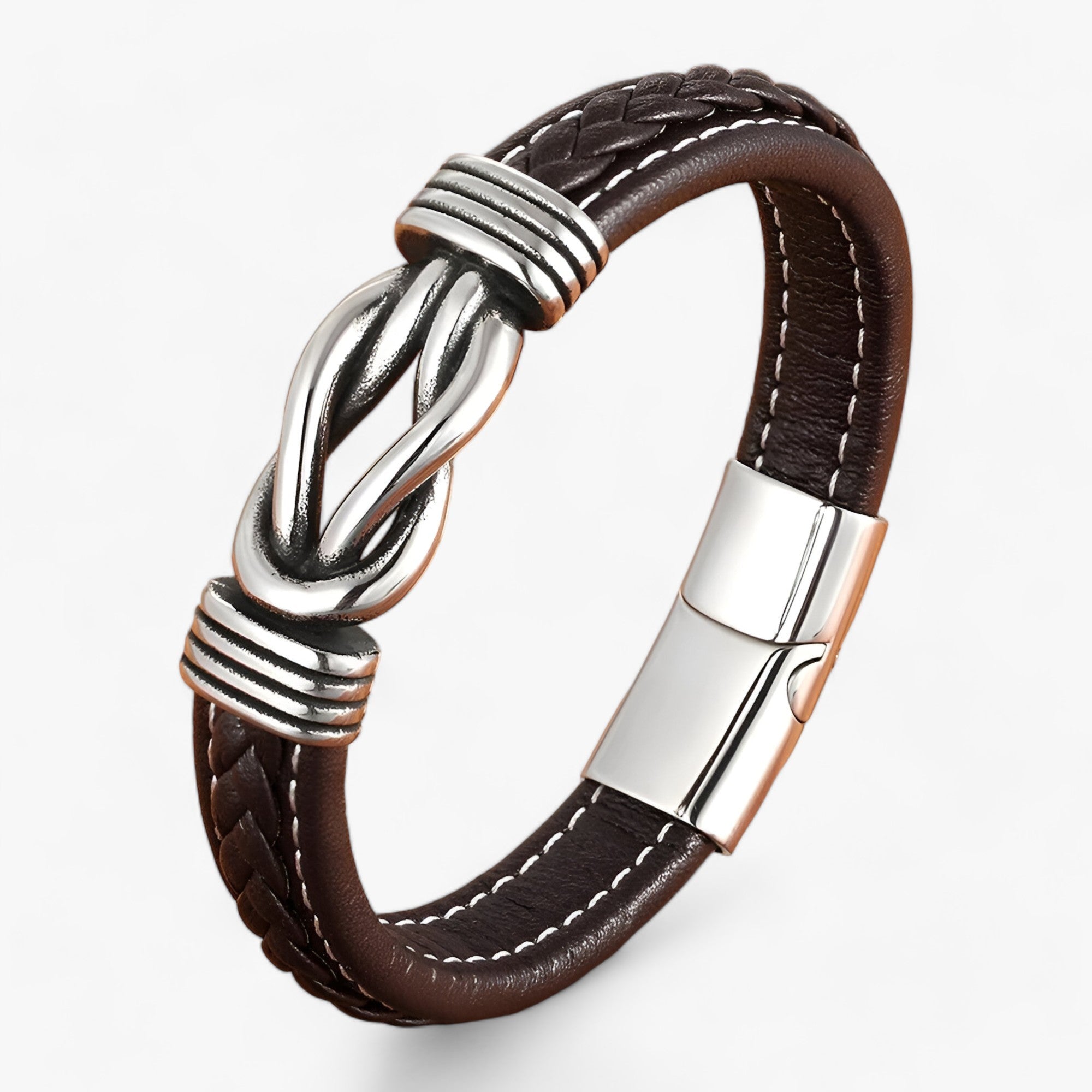 Ægte læderarmbånd - Elegance og robusthed kombineret - Kaffe - Ægte læderarmbånd - Elegance og robusthed kombineret - €25 - {{ product_tags }