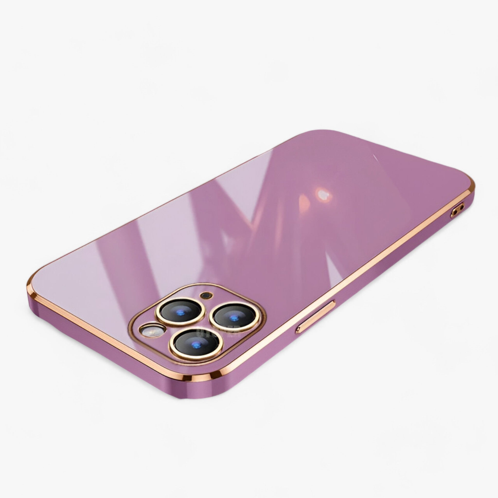Anais | Telefontaske med gylden tråd - stilfuld og beskyttende til iPhone-serien - Kirsebærblomst Lilla - other - {{ product_tags }