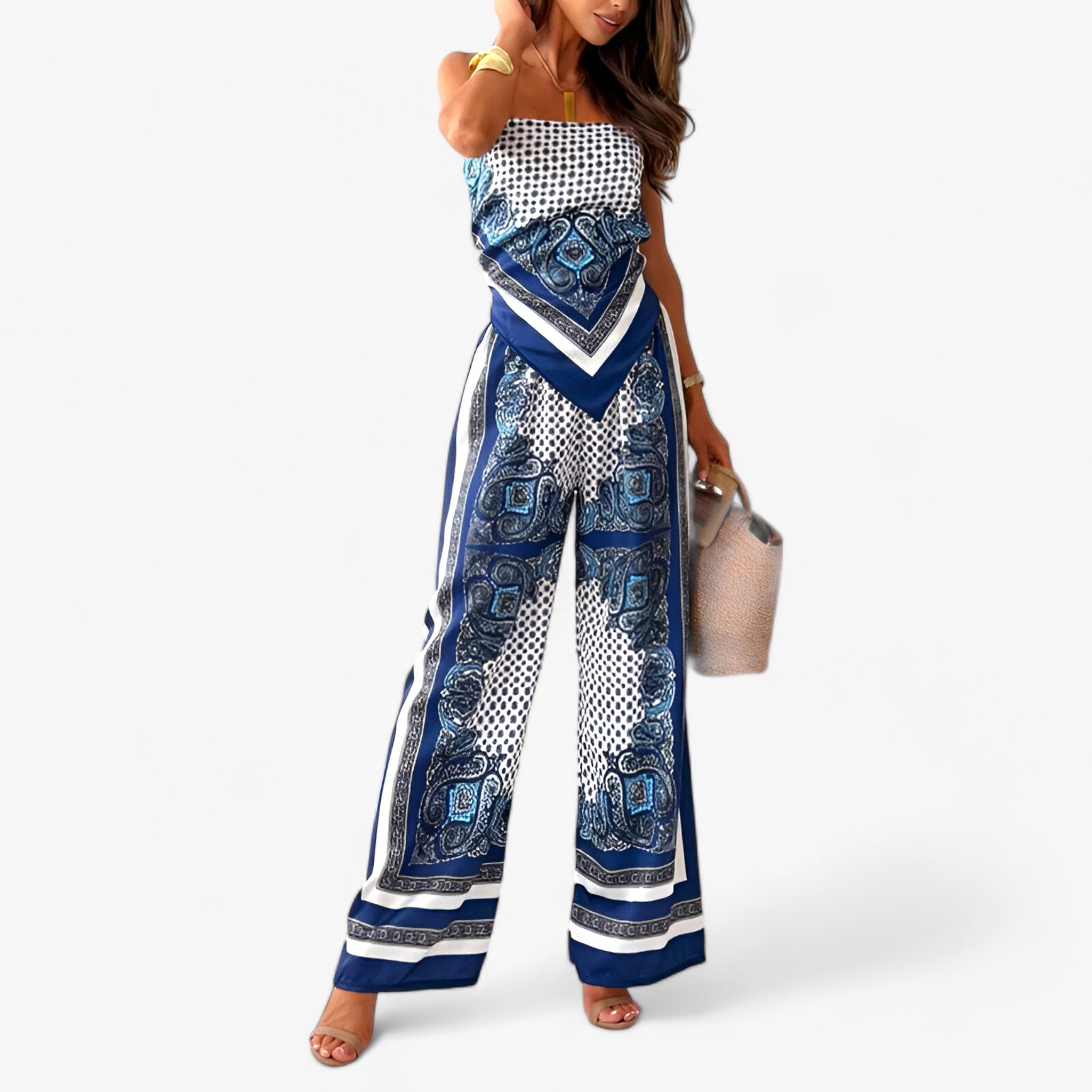 ALEXIS | Rygløs top og bukse sæt - Raffineret stil og dristigt design - - women's fashion - {{ product_tags }