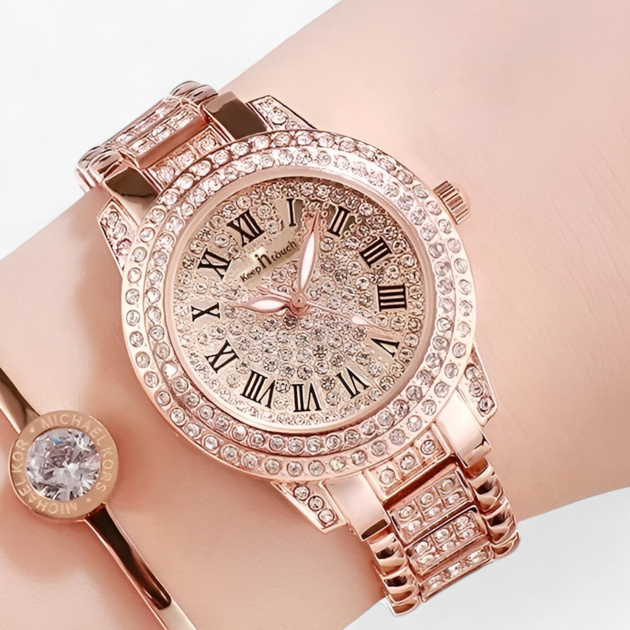 Sasha | Luksuriøse ure med fuld diamantbesætning - Elegant og moderigtigt til kvinder - - watches - {{ product_tags }
