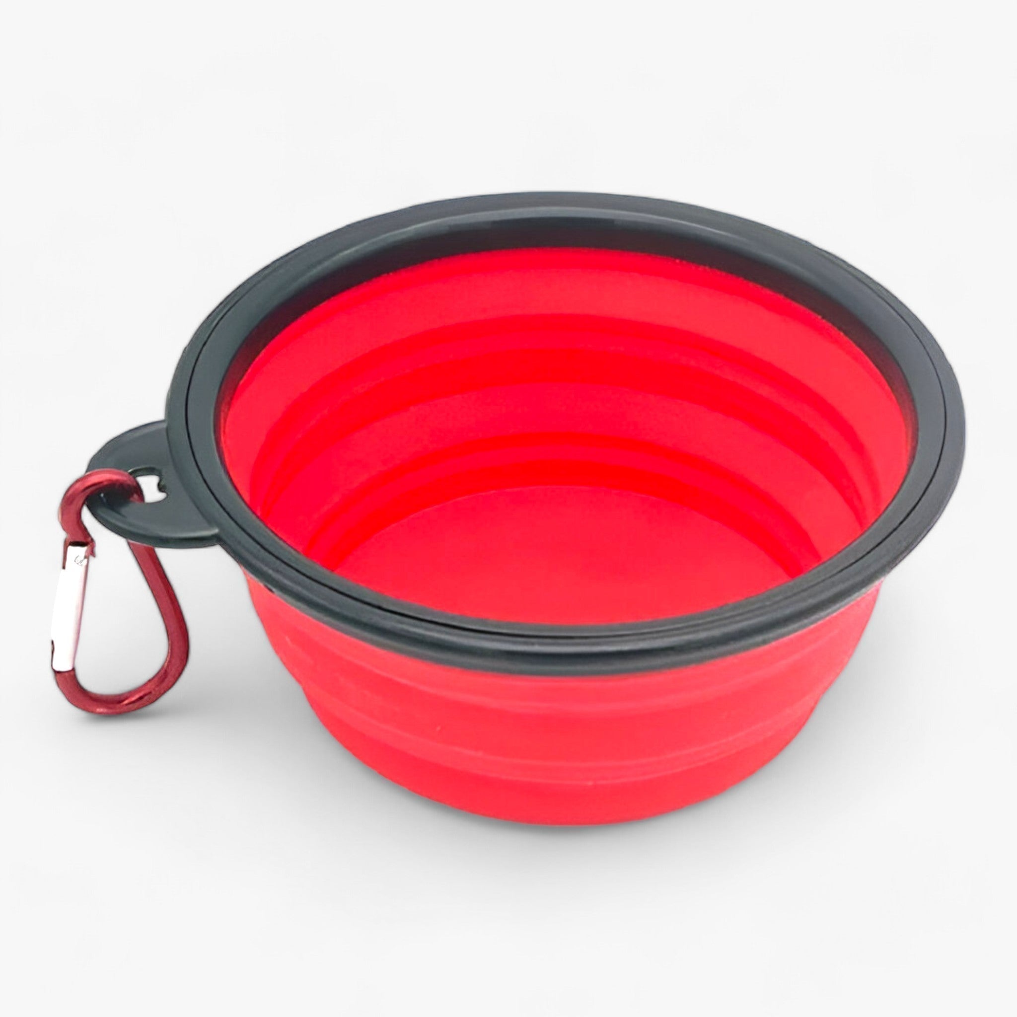 Max | Sammenklappelig silikone-skål til hunde - Praktisk 2-i-1 dispenser - Rød - baby - {{ product_tags }