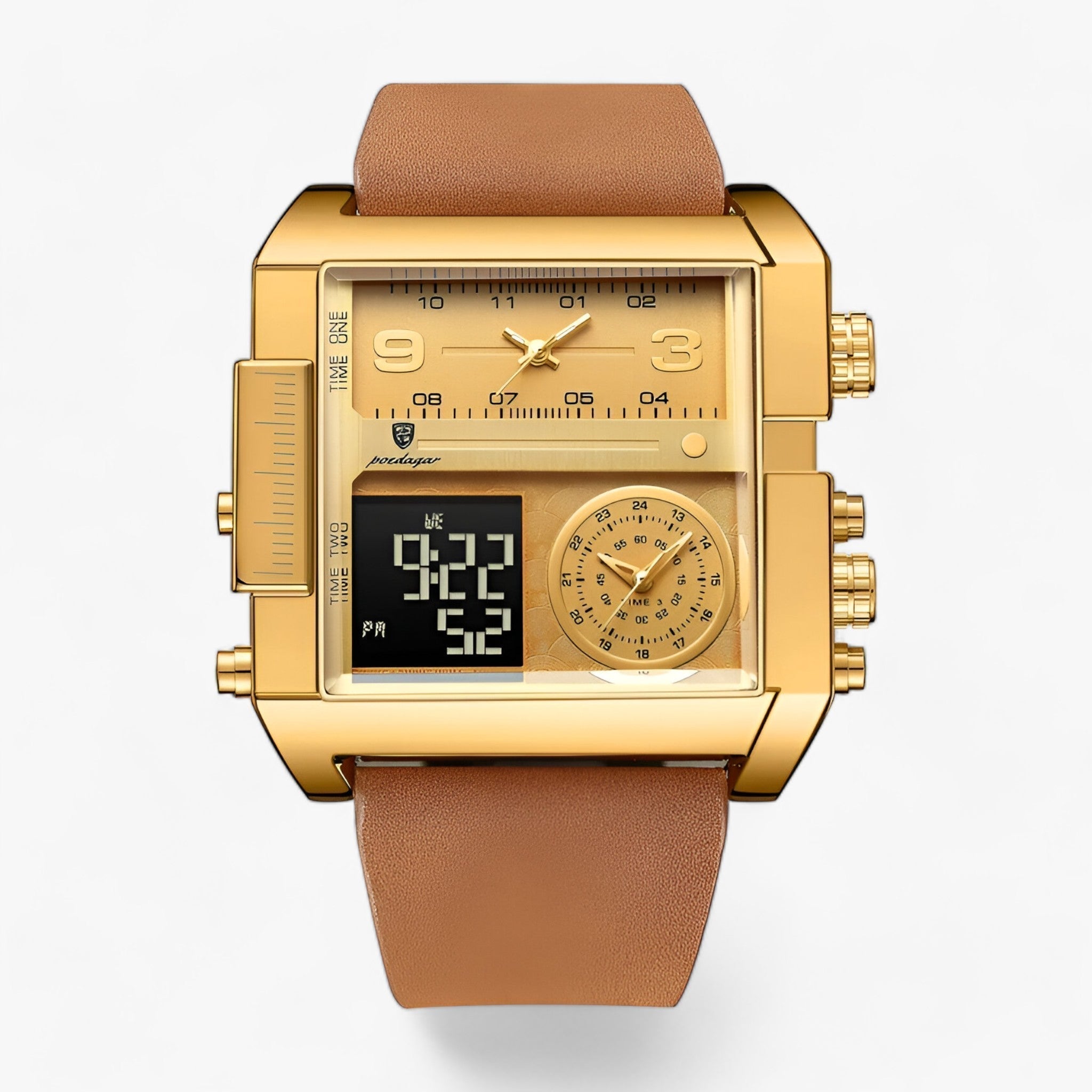 ARVATO | Rektangulært Herreur - Klassisk Design med Pålidelig Funktion - Guld Brun - watches - {{ product_tags }