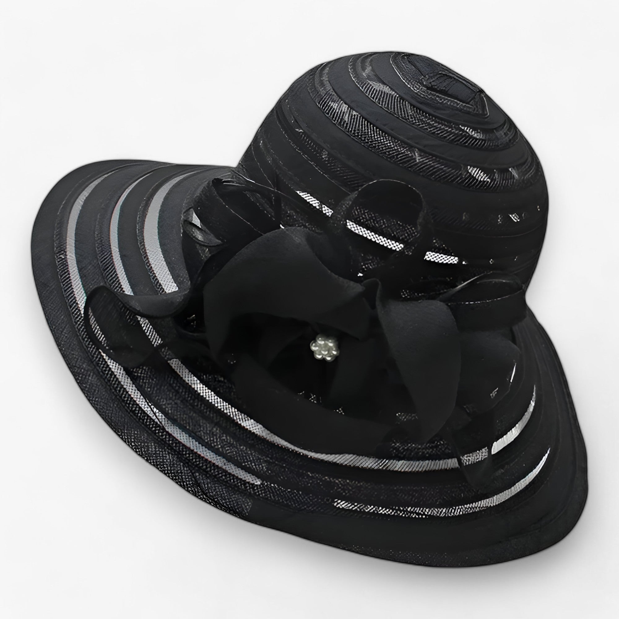 ELEGANS | Dam-Organza-Solhat - Elegant solbeskyttelse - Sort M56-58cm - women's fashion - {{ product_tags }