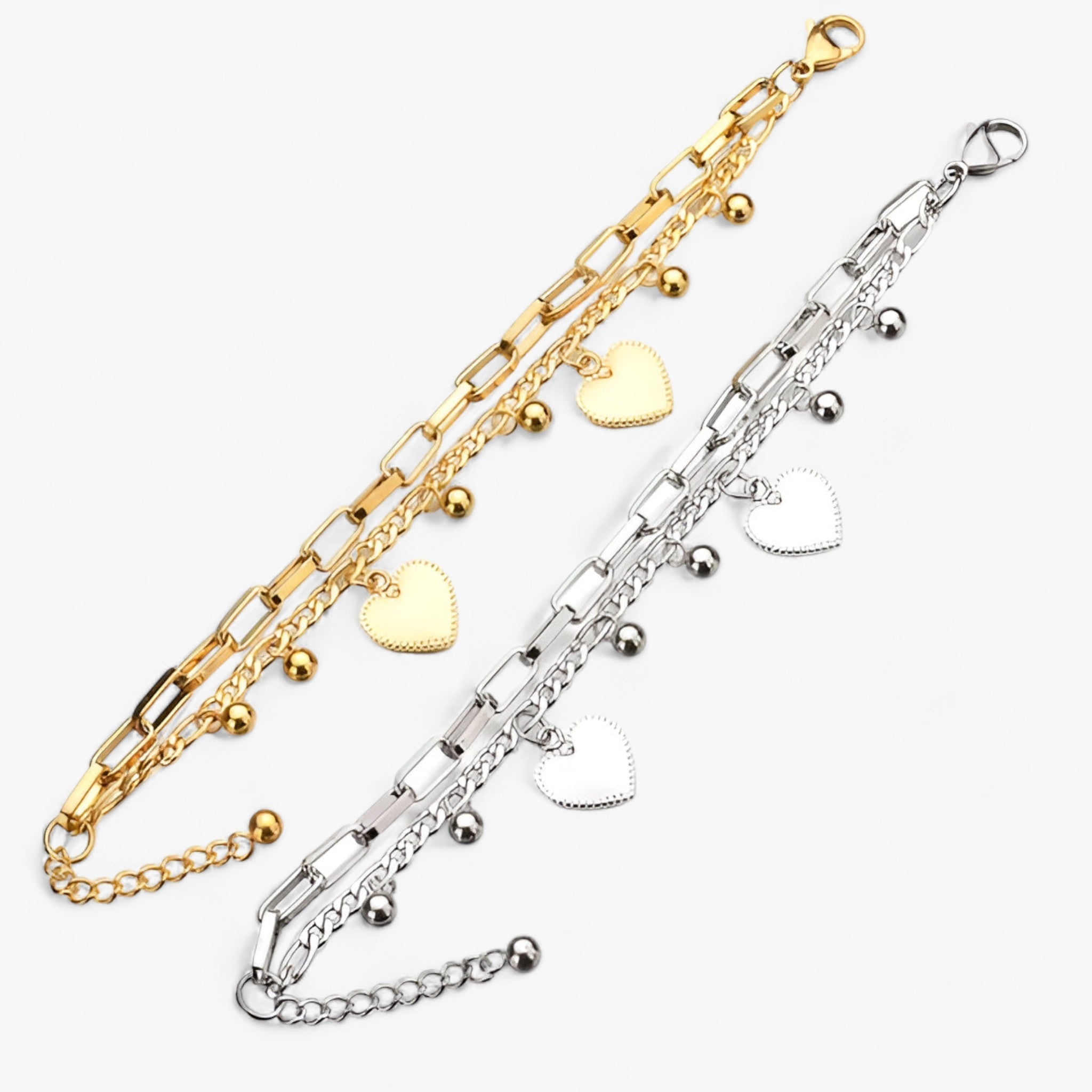AMORE - Hjerte-charms-armbånd - Elegant symbol på kærlighed - - women's fashion - {{ product_tags }