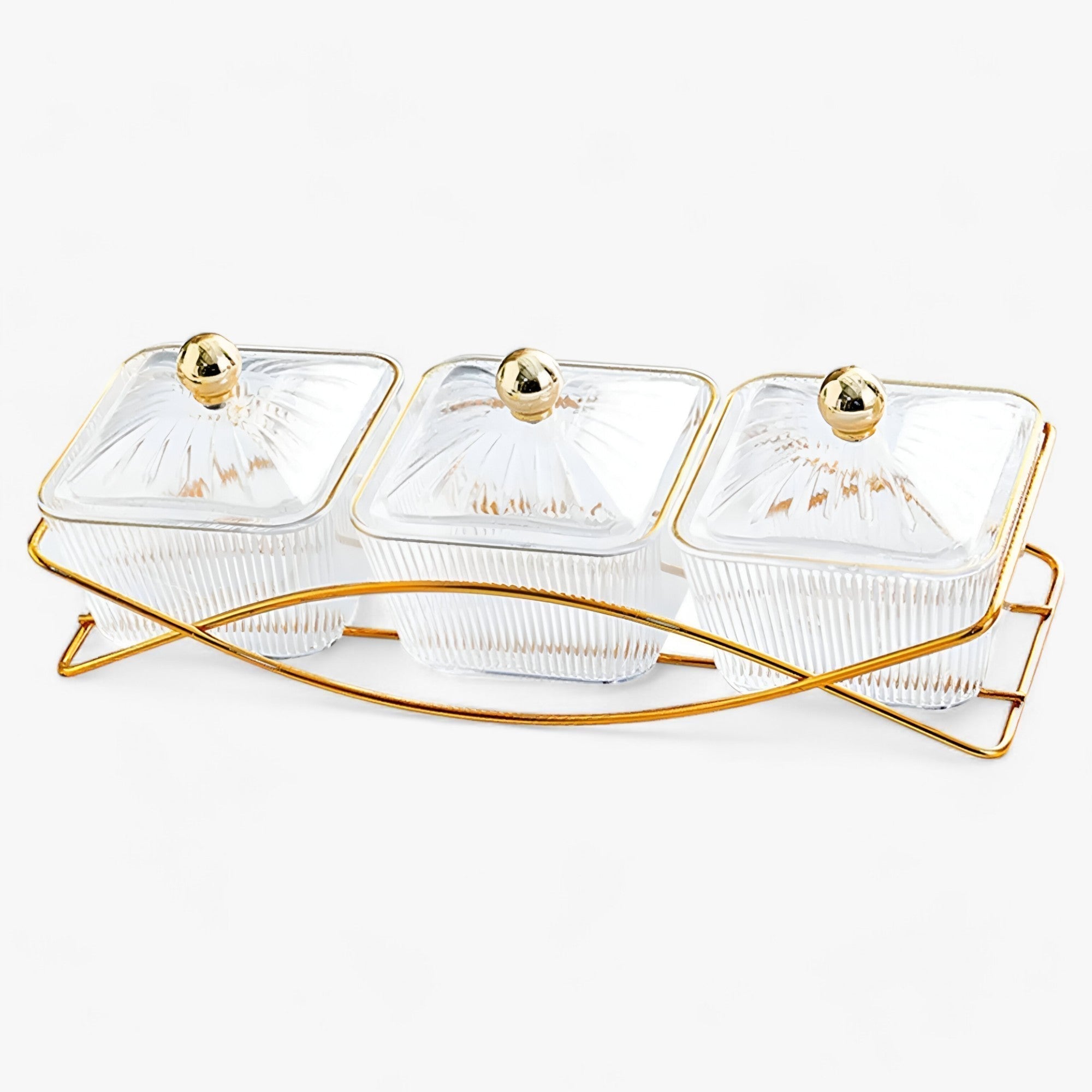 DIVINA | Desserttallerken med låg - Stilig opbevaring til desserter og snacks - Klar - house & garden - {{ product_tags }