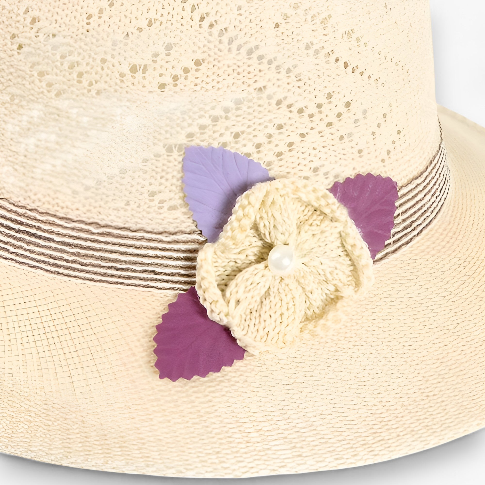 LUNA | Solhat med perleblomster - Stilfuld skygge & beskyttelse - - women's fashion - {{ product_tags }