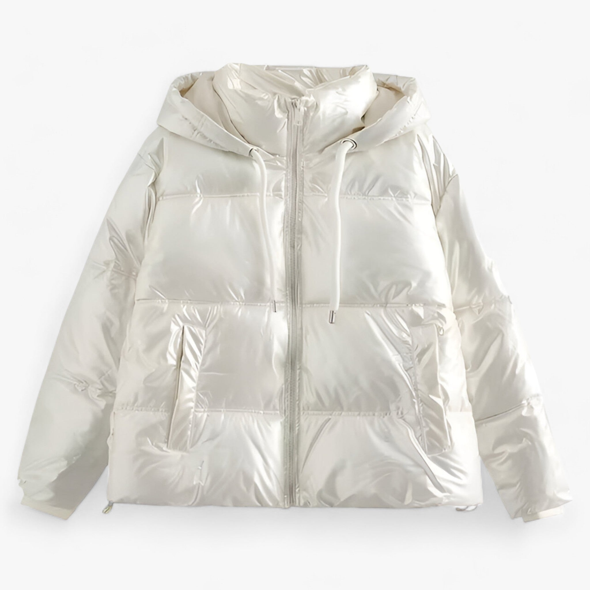 Alva | Vinterkältemantel - Elegant anorak med hætte - Hvid - winter - {{ product_tags }