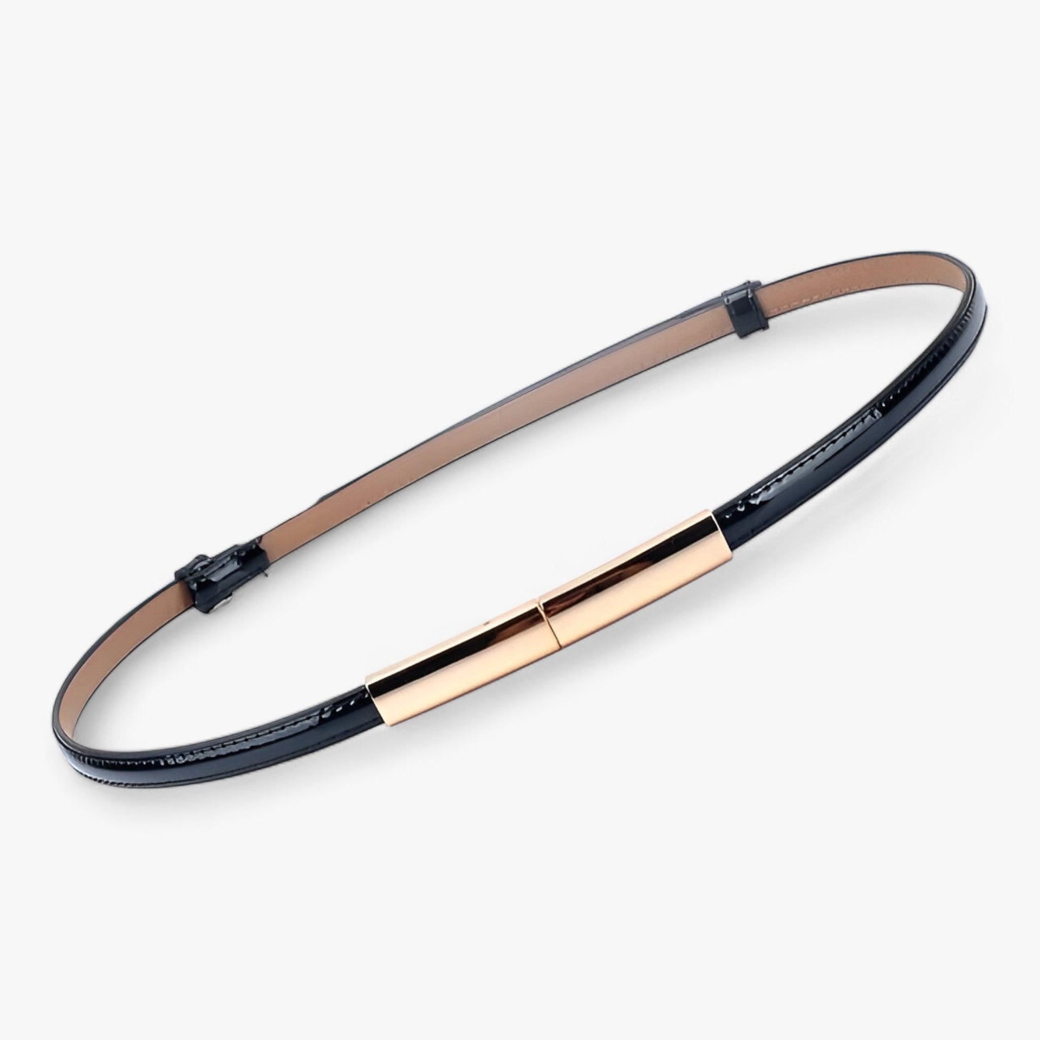 Dimitri | Justerbart Læderbælte - Sort 95cm - men's fashion - {{ product_tags }
