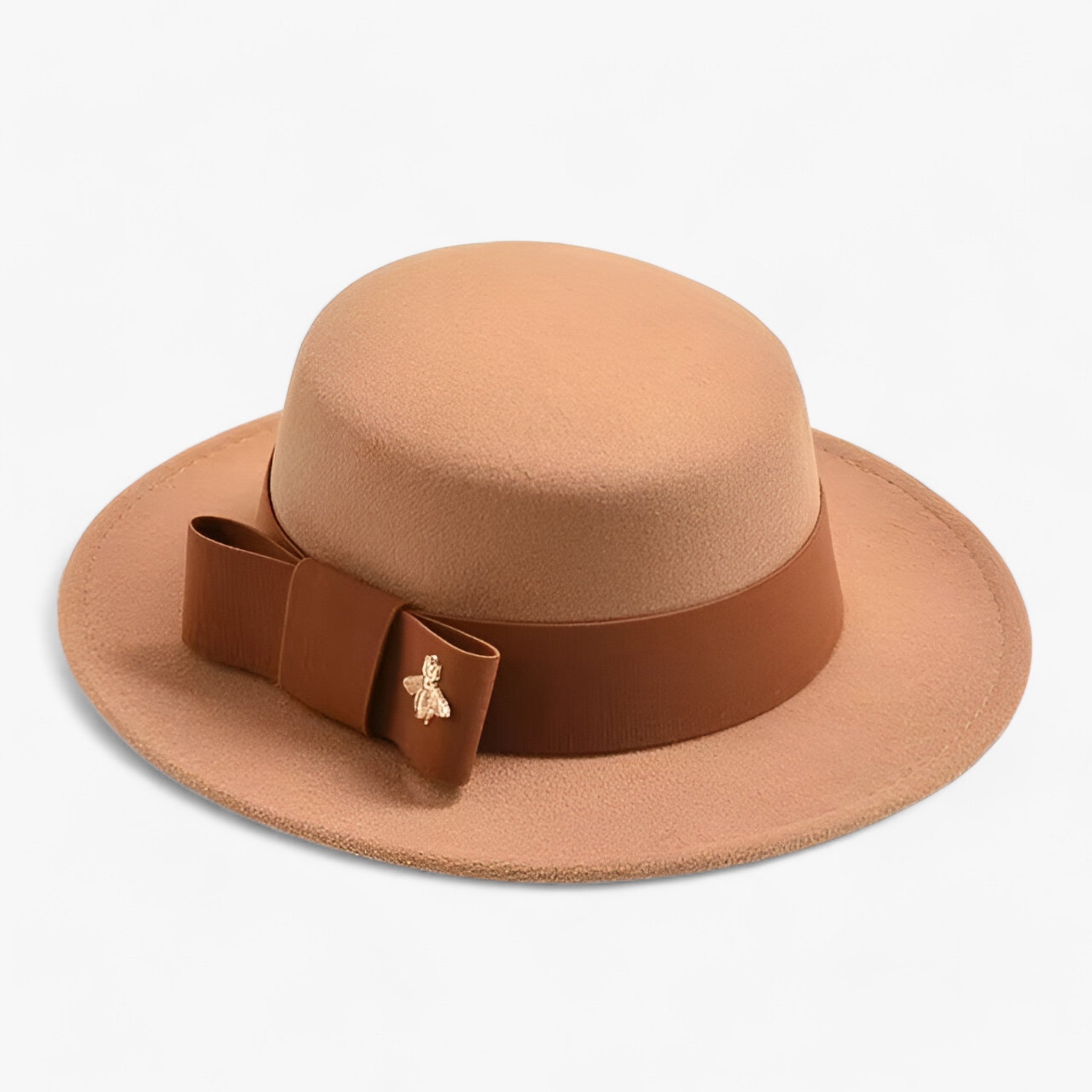 Ambra | Fedorahat til kvinder - elegant og moderigtig til formelle lejligheder - Kamel - women's fashion - {{ product_tags }