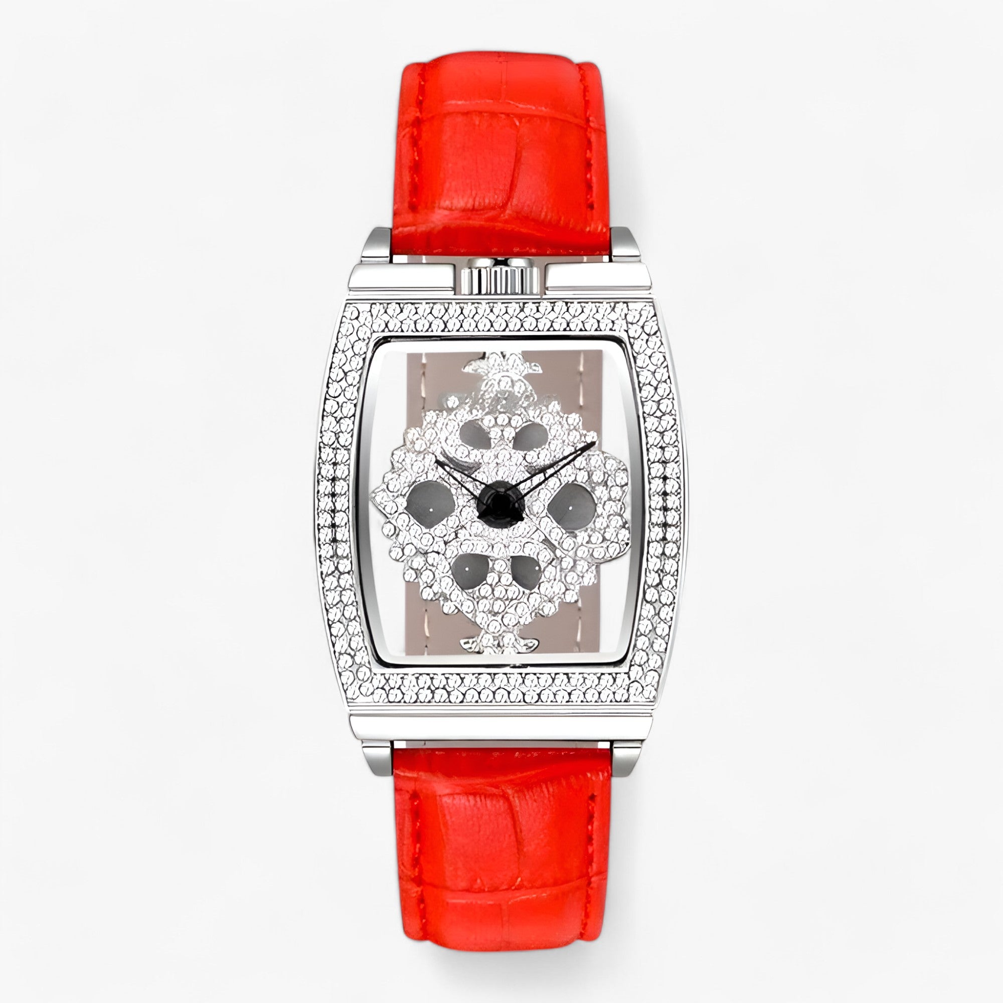 Grace | Luksuriøs kvartsur - Glitrende elegance til kvinder - Rød - watches - {{ product_tags }