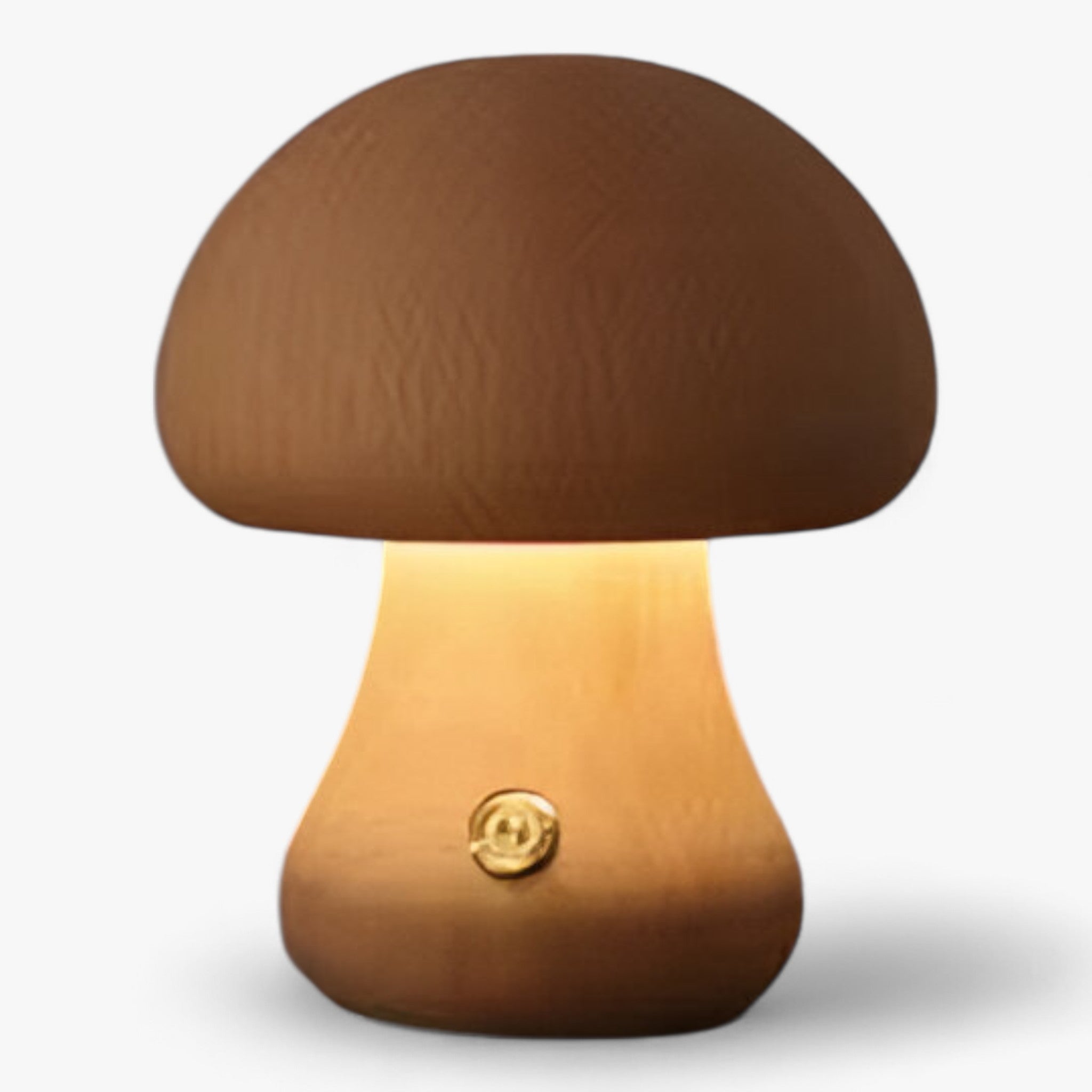 Mush | LED Natlampe INS - Trælampa med touchknap til børneværelse - B Valnød - baby - {{ product_tags }