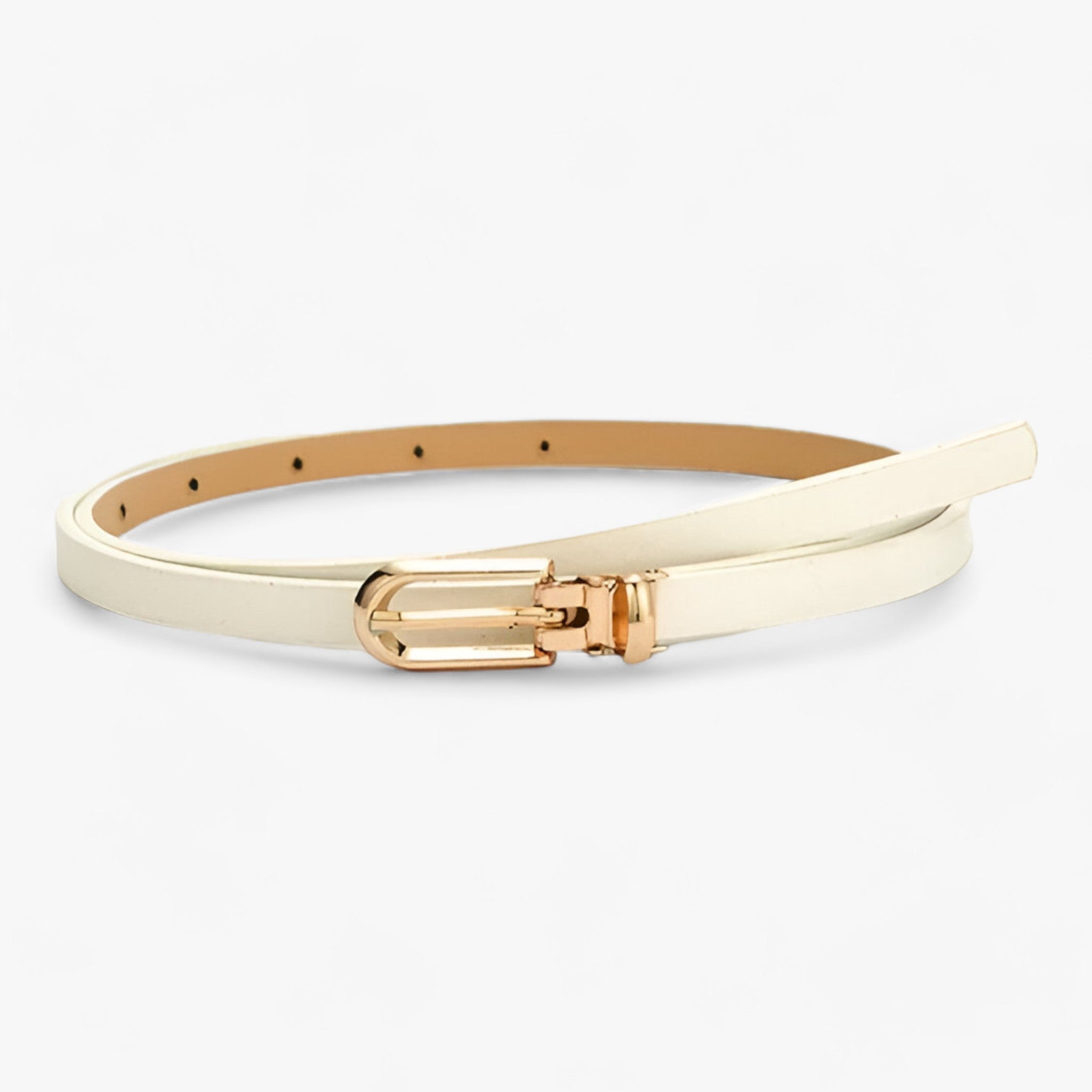 VIVACE | Tyndt bælte - Alsidigt modeaccessory - Hvid 105CM - women's fashion - {{ product_tags }