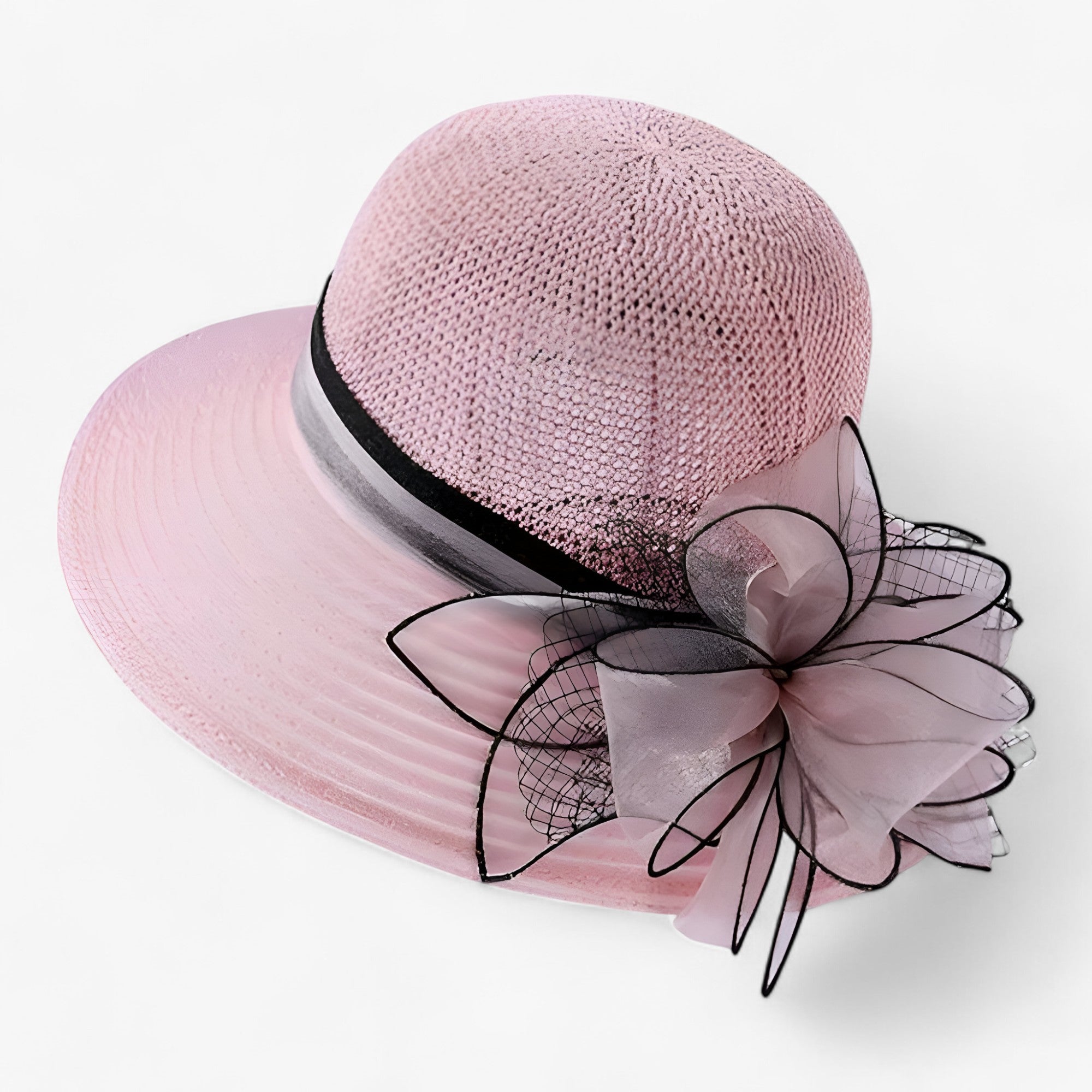 LUNA | Stilet damehat - Bred skygge for solbeskyttelse - Rosa - women's fashion - {{ product_tags }