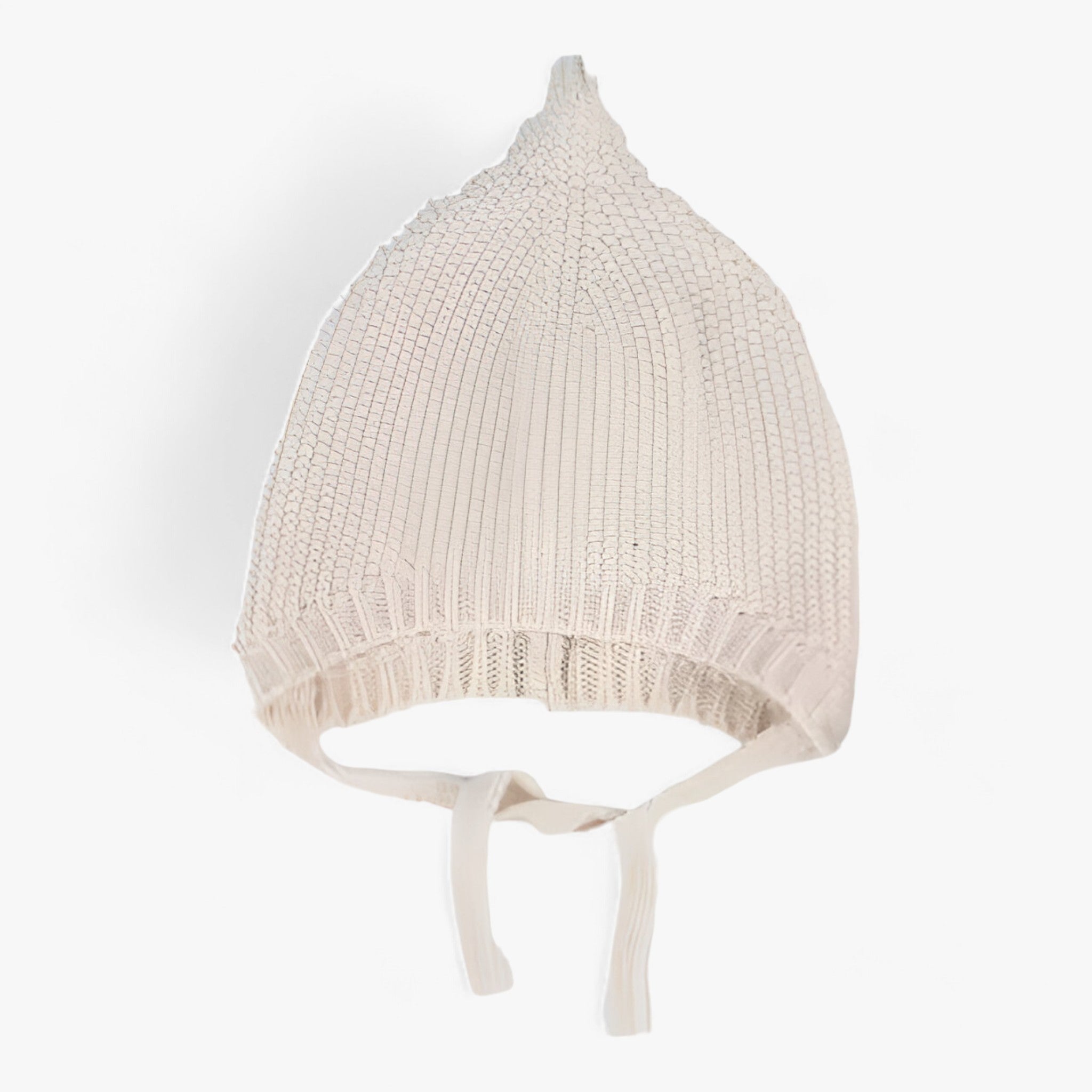 Theresa | Varm strikket hue til babyer - Behagelig ørebeskyttelse til vinteren - Beige A - baby - {{ product_tags }