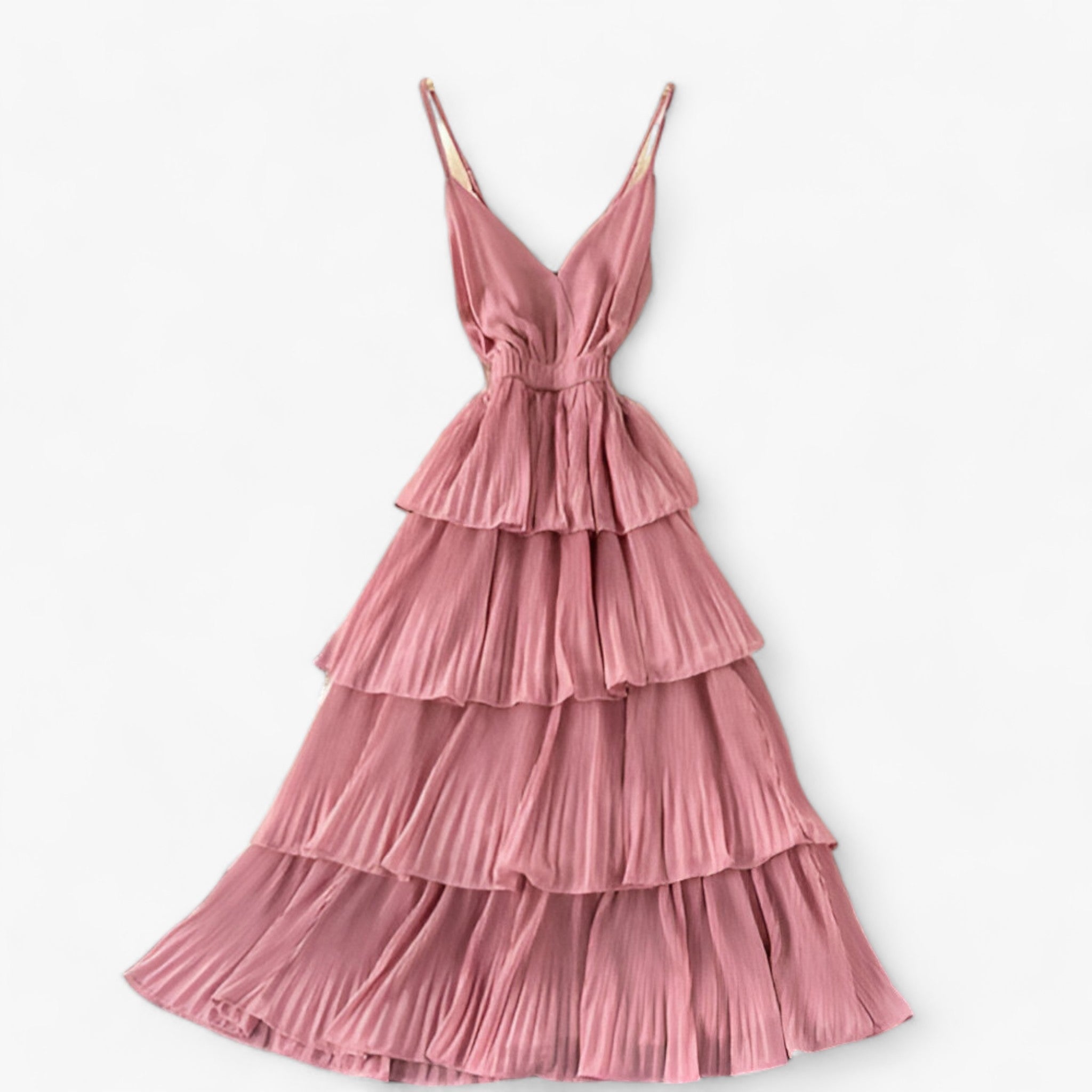 Neploe | Patchwork Camisolkjole - Perfekt til sommerferier - Rosa - women's fashion - {{ product_tags }