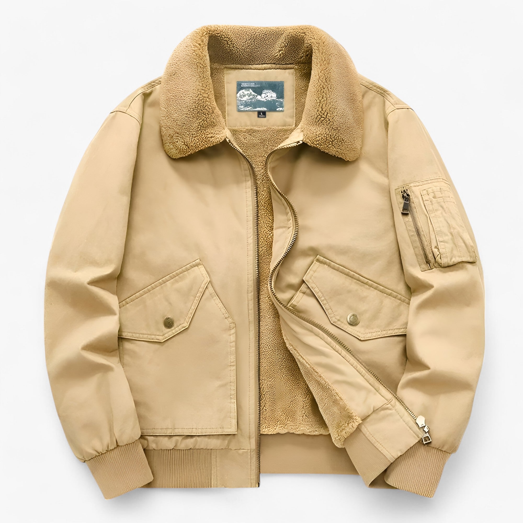 Alejandro | Bomuldsjakke - Ultimativ komfort og beskyttelse - Khaki - men's fashion - {{ product_tags }
