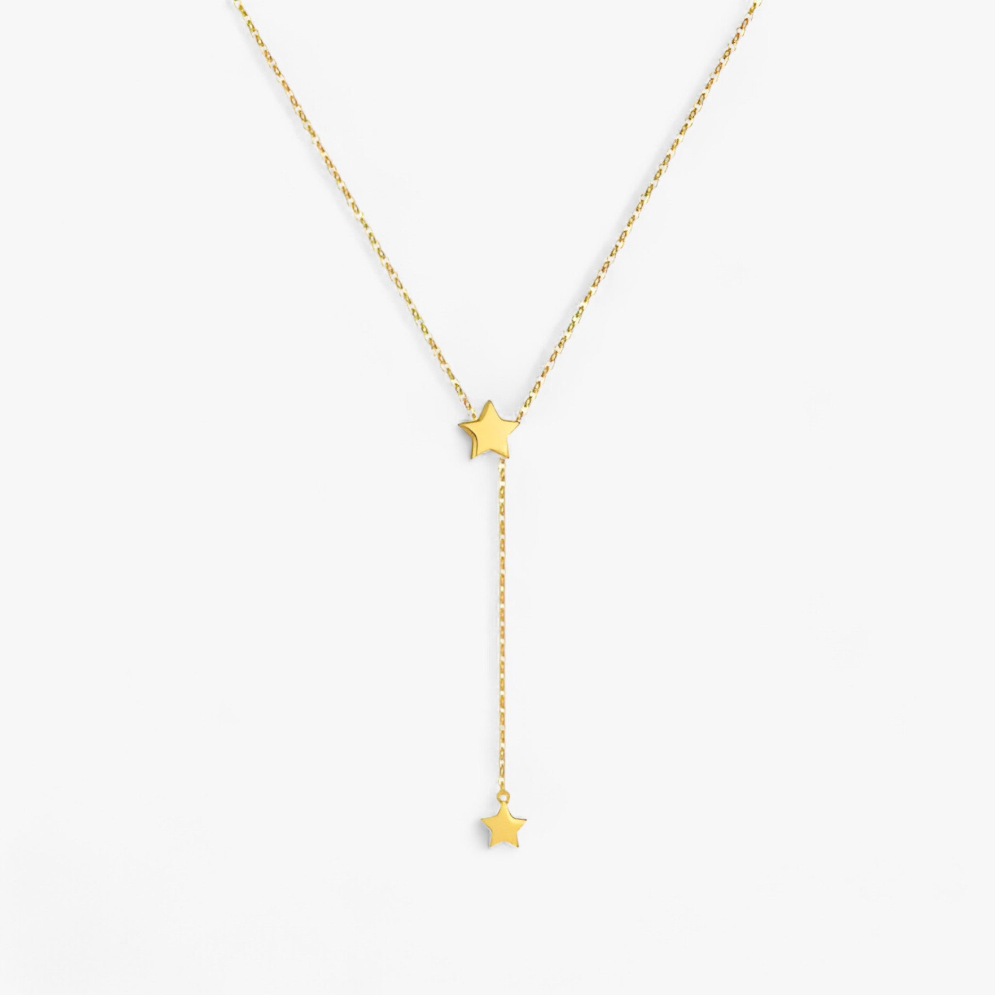 Mia | Justerbart halsbånd - enkelt stiligt - Guldstjerner - women's fashion - {{ product_tags }