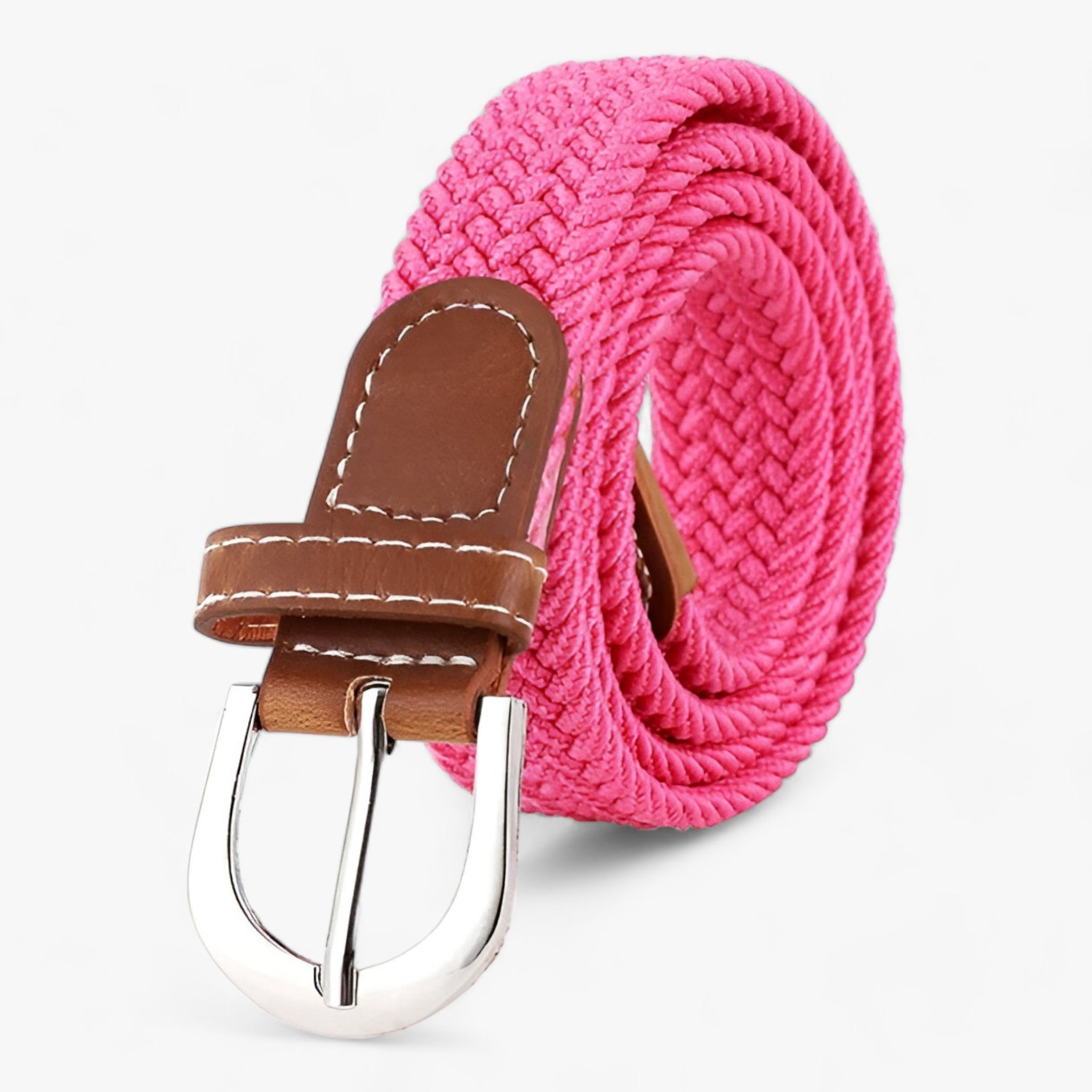 FLEXI | Flettet elastisk bælte - Komfortabelt og stilfuldt - Rosa 105CM - men's fashion - {{ product_tags }