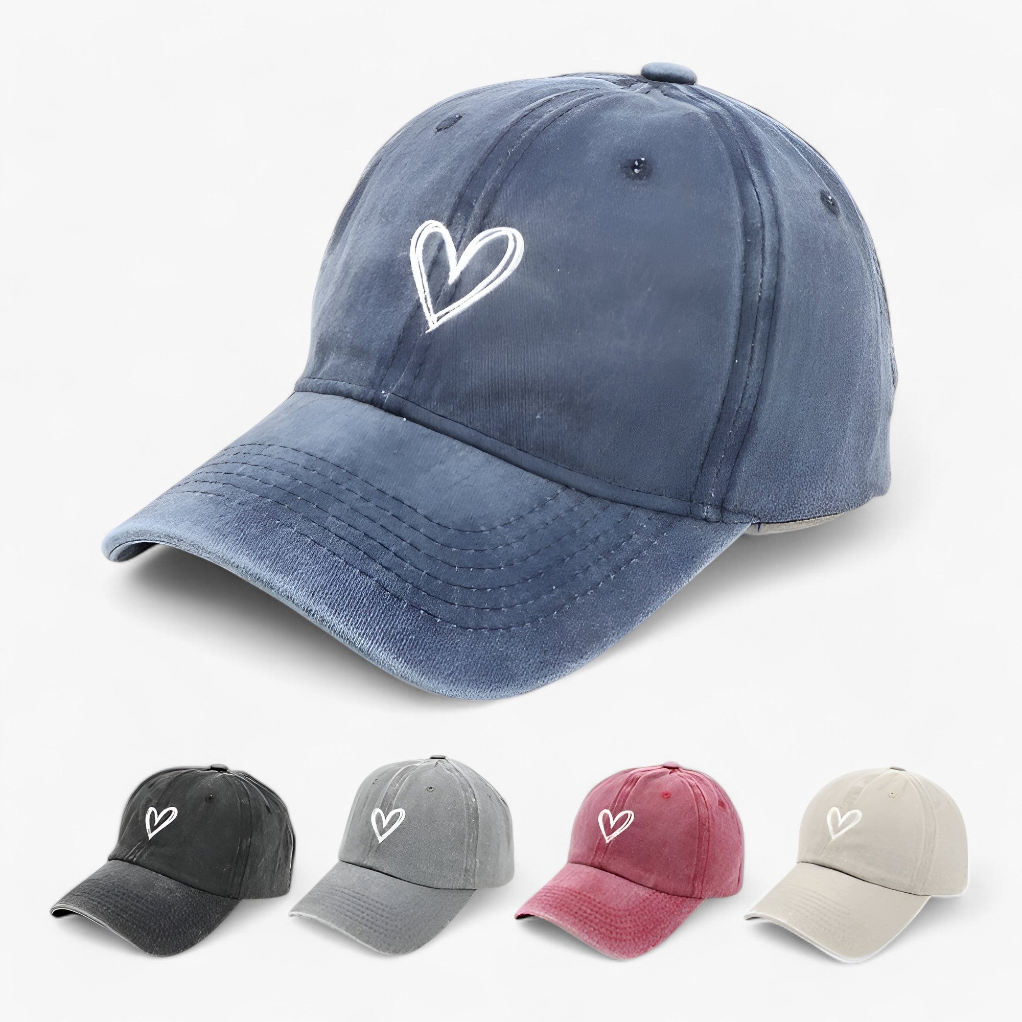 Kärlek | Justerbar Baseballkasket - Retro Charme & Solbeskyttelse - - men's fashion - {{ product_tags }